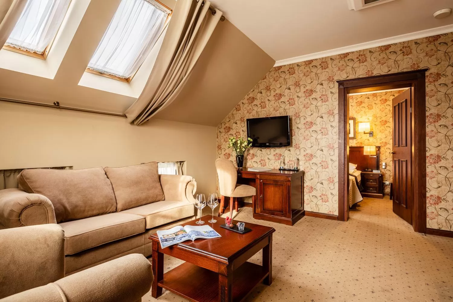 Living room in Zamek Topacz