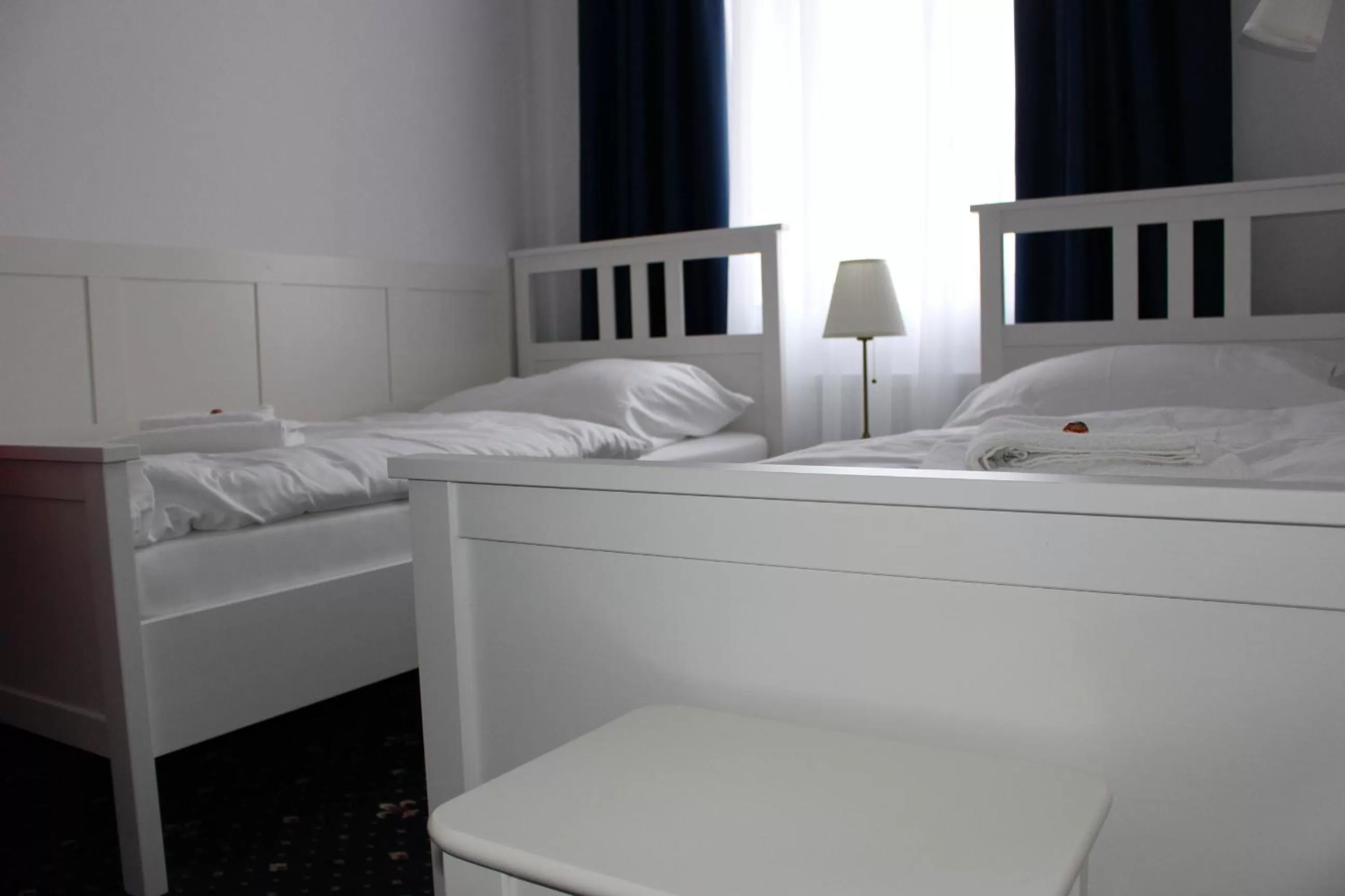 Bed in Hotel Amadeus