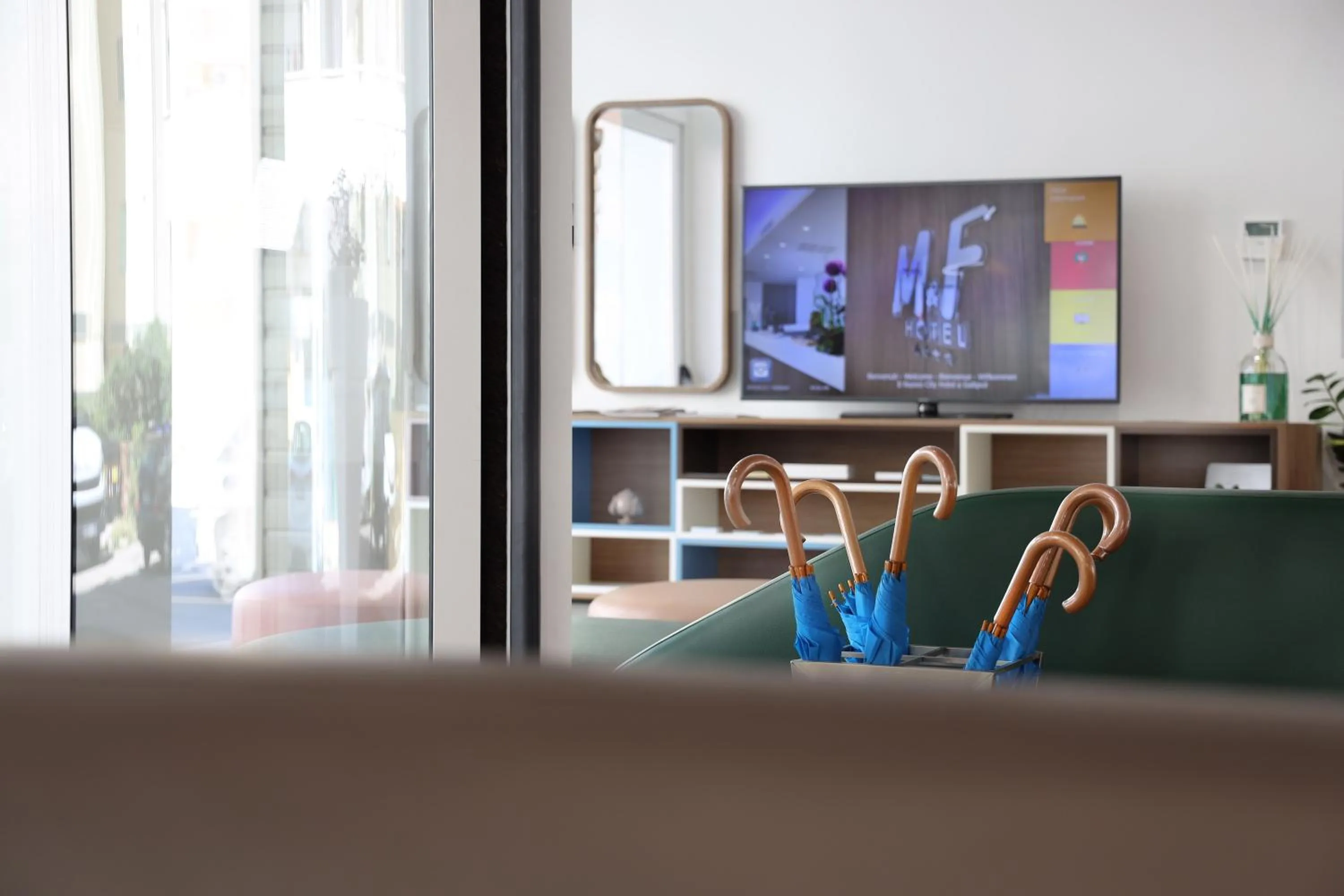 Communal lounge/ TV room in M&F Hotel