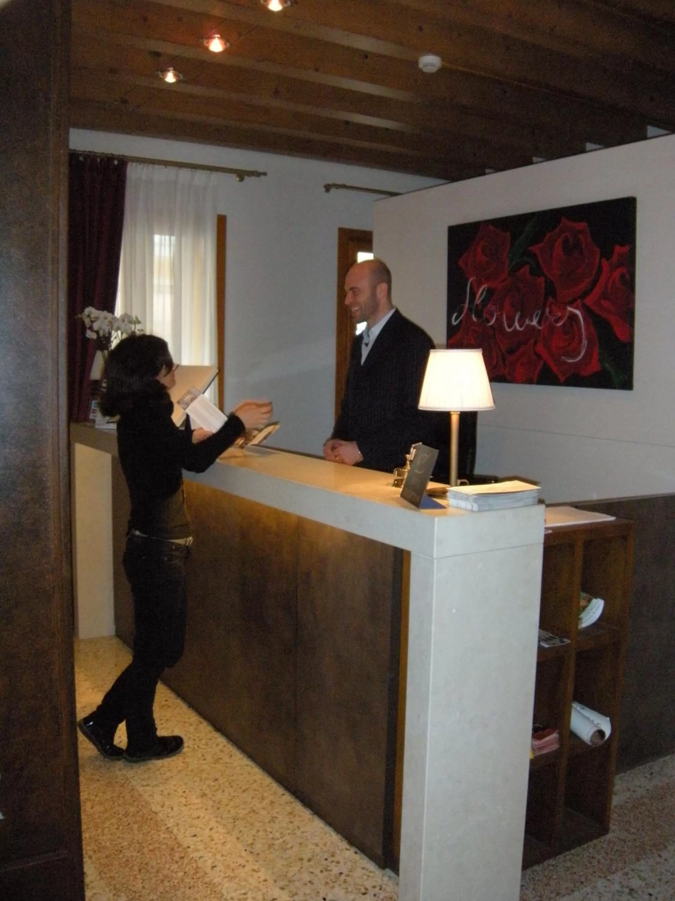 Lobby or reception in UNAHOTELS Eco Hotel Villa Costanza Venezia
