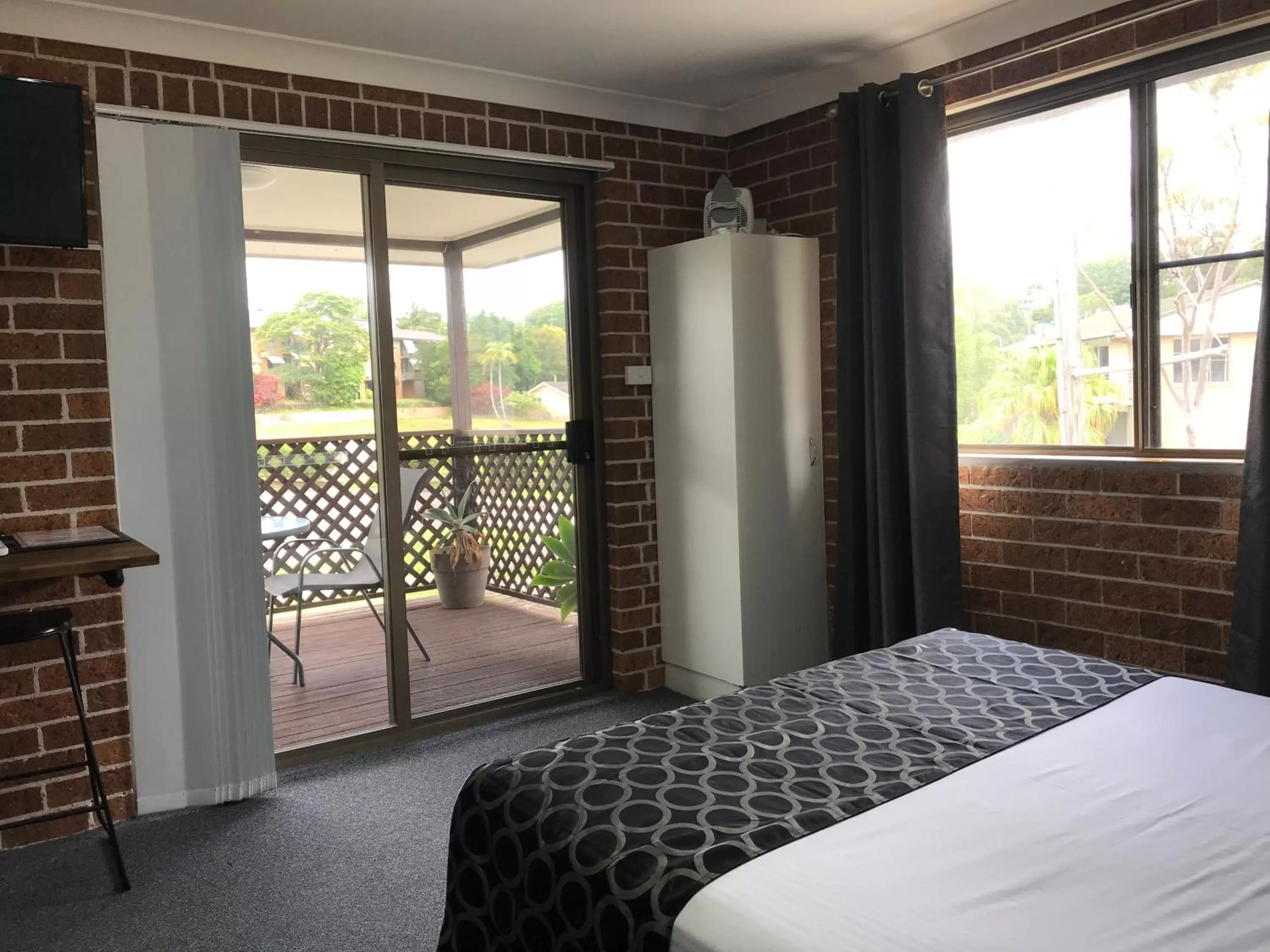 Bed in Coffs Shearwater Motel