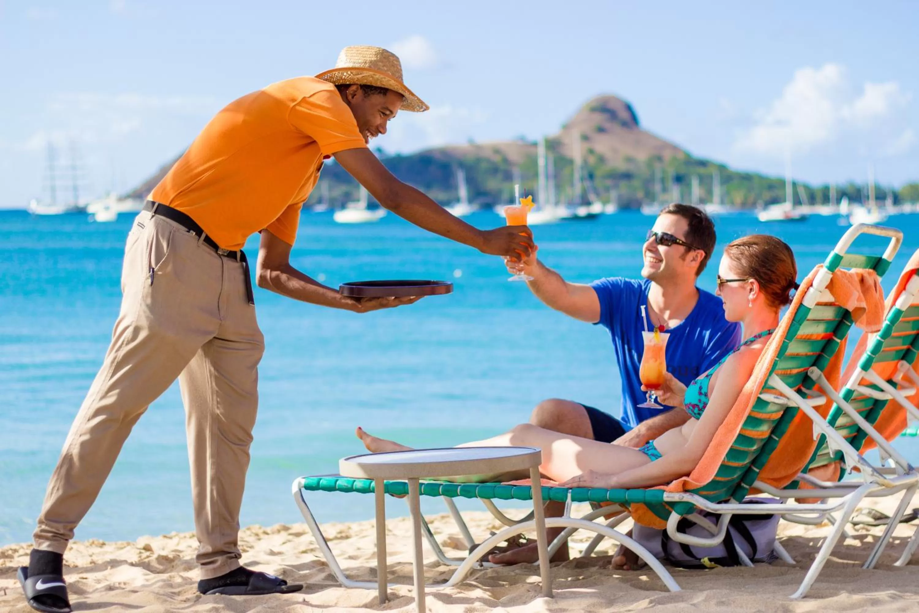 People in Bay Gardens Beach Resort & Spa