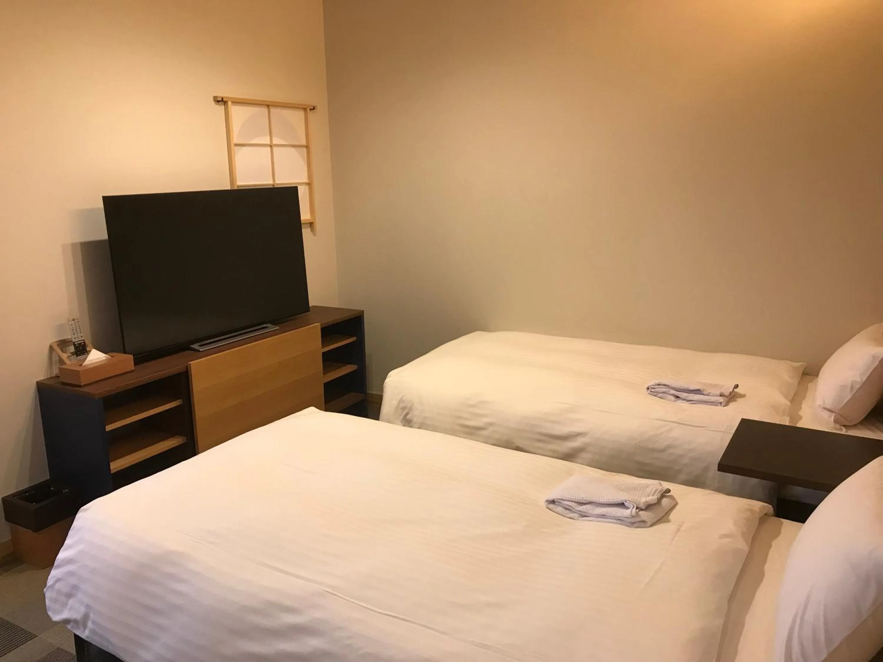 Bed in Hotel Yururito Osaka