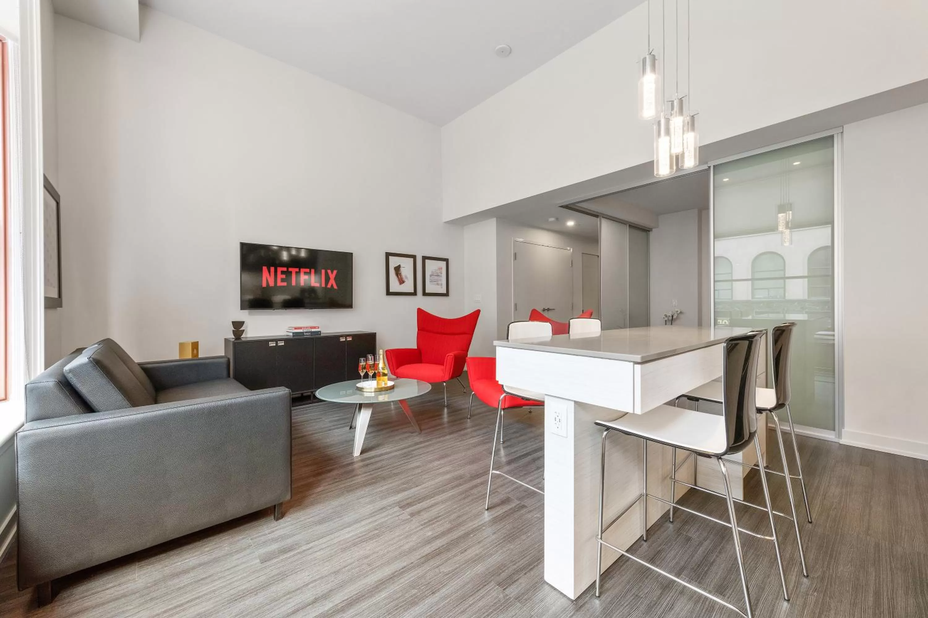 Seating area in reStays Ottawa