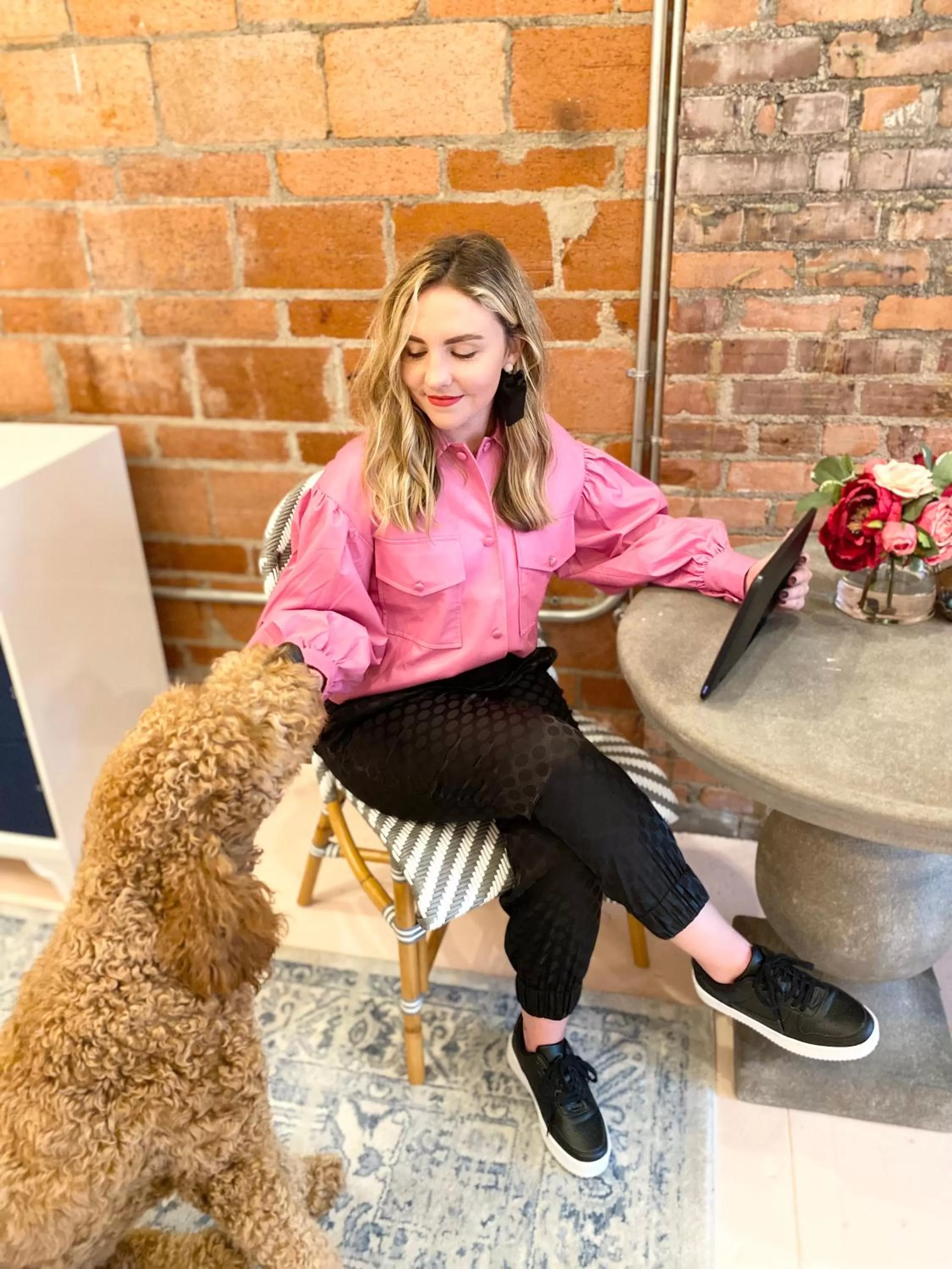 People in The Pink Room at Emily's On The Island