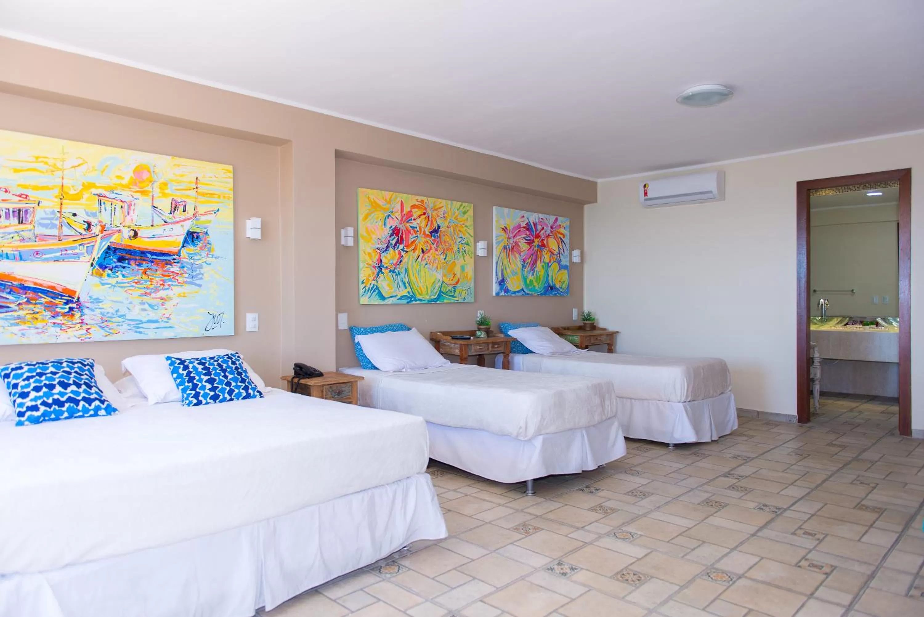 Bed in Pousada La Dolce Vita