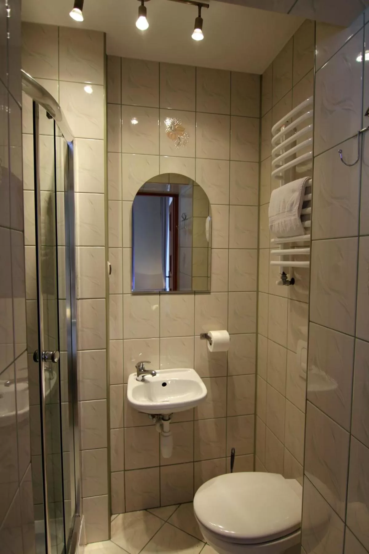 Shower, Bathroom in POKOJE GOŚCINNE WILCZNIK 12