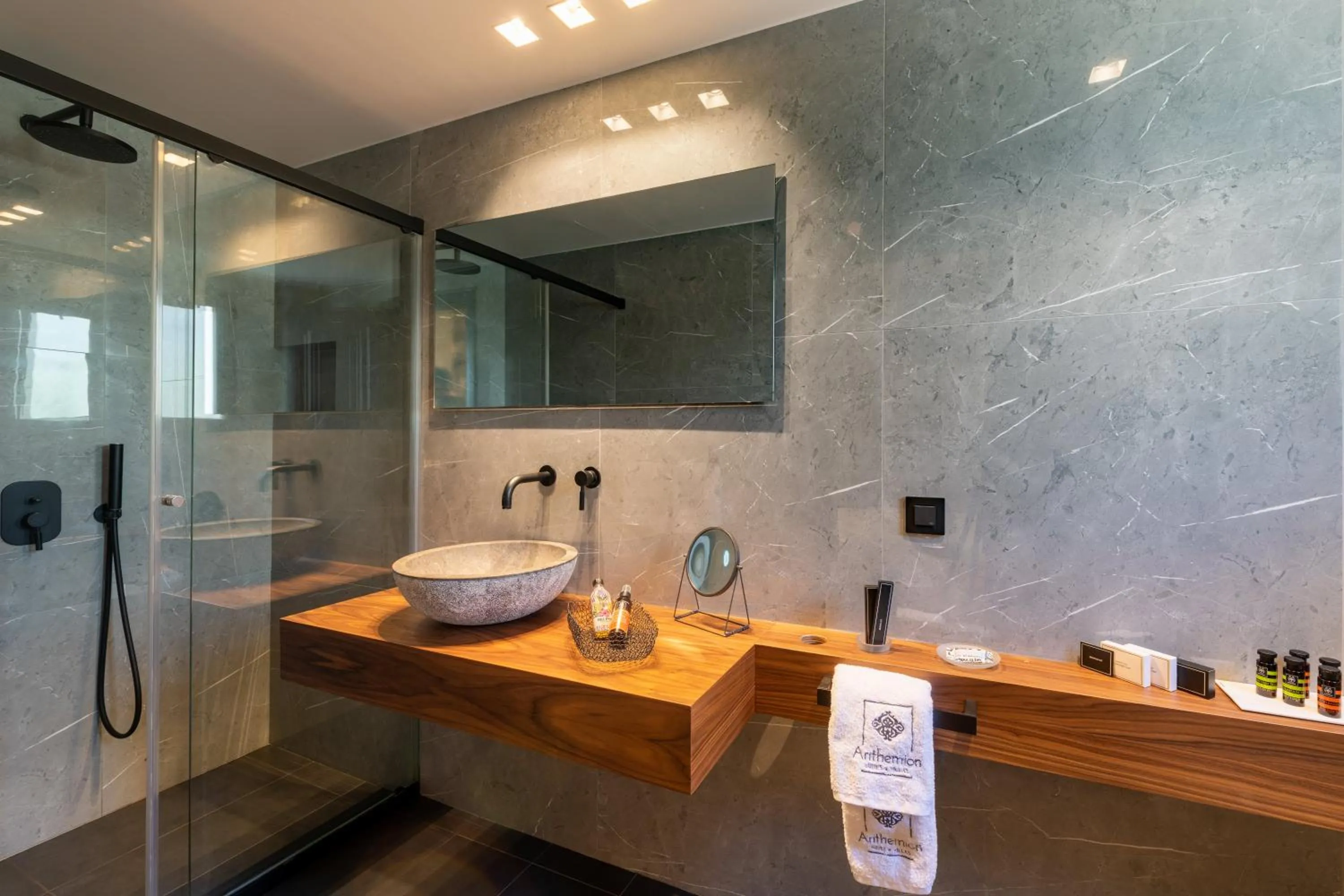Shower in Anthemion Suites and Villas