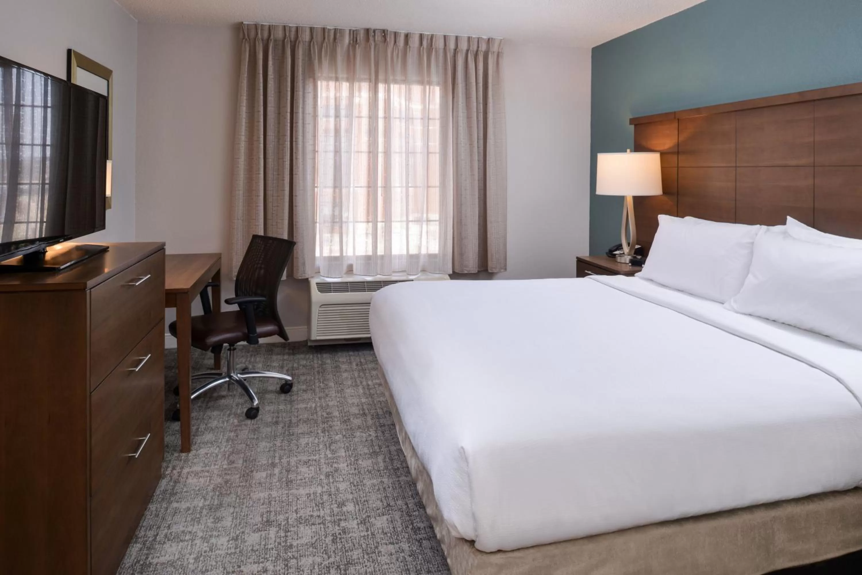 Photo of the whole room, Bed in Staybridge Suites Indianapolis Downtown-Convention Center by IHG