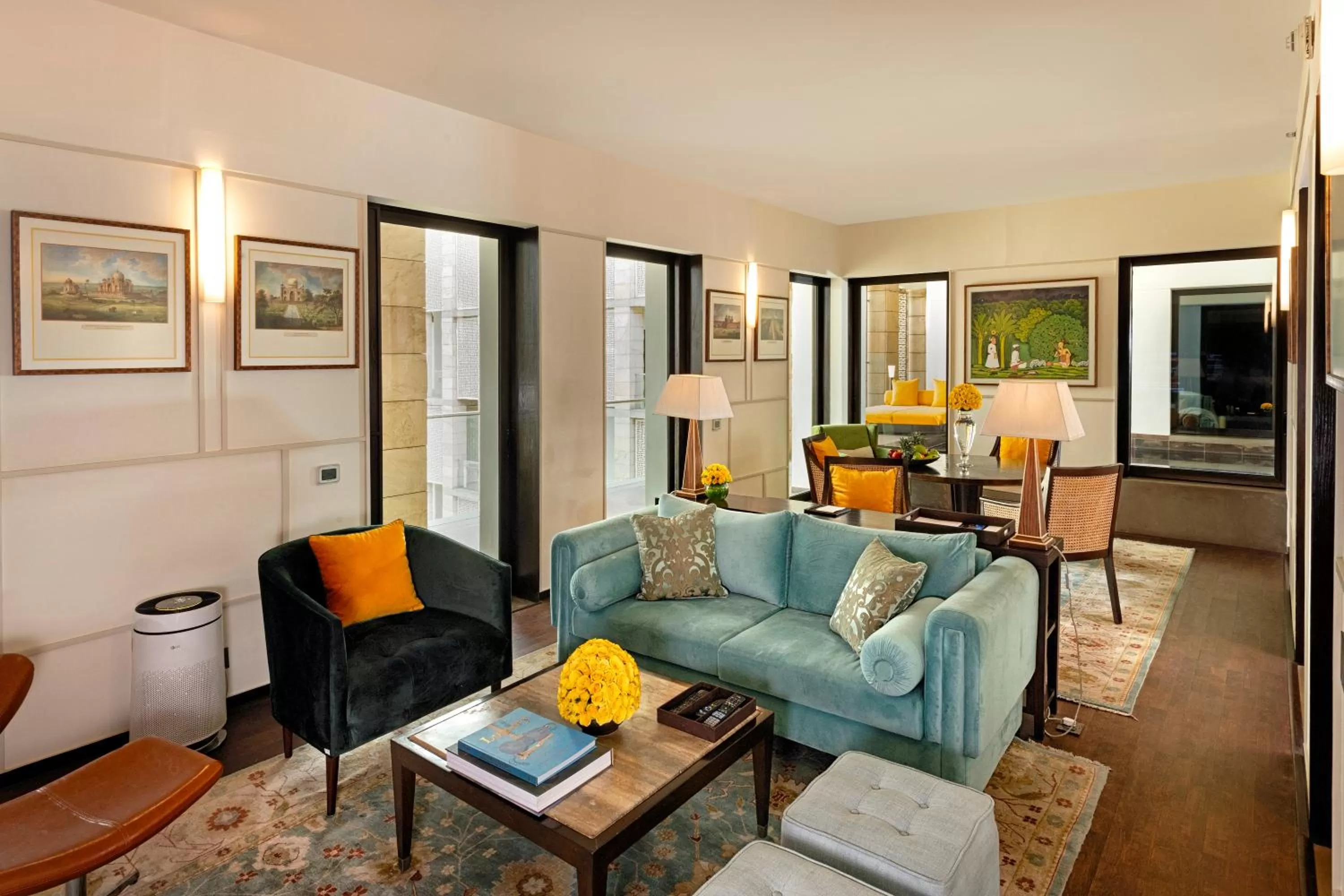 Living room in The Lodhi – A member of The Leading Hotels Of The World