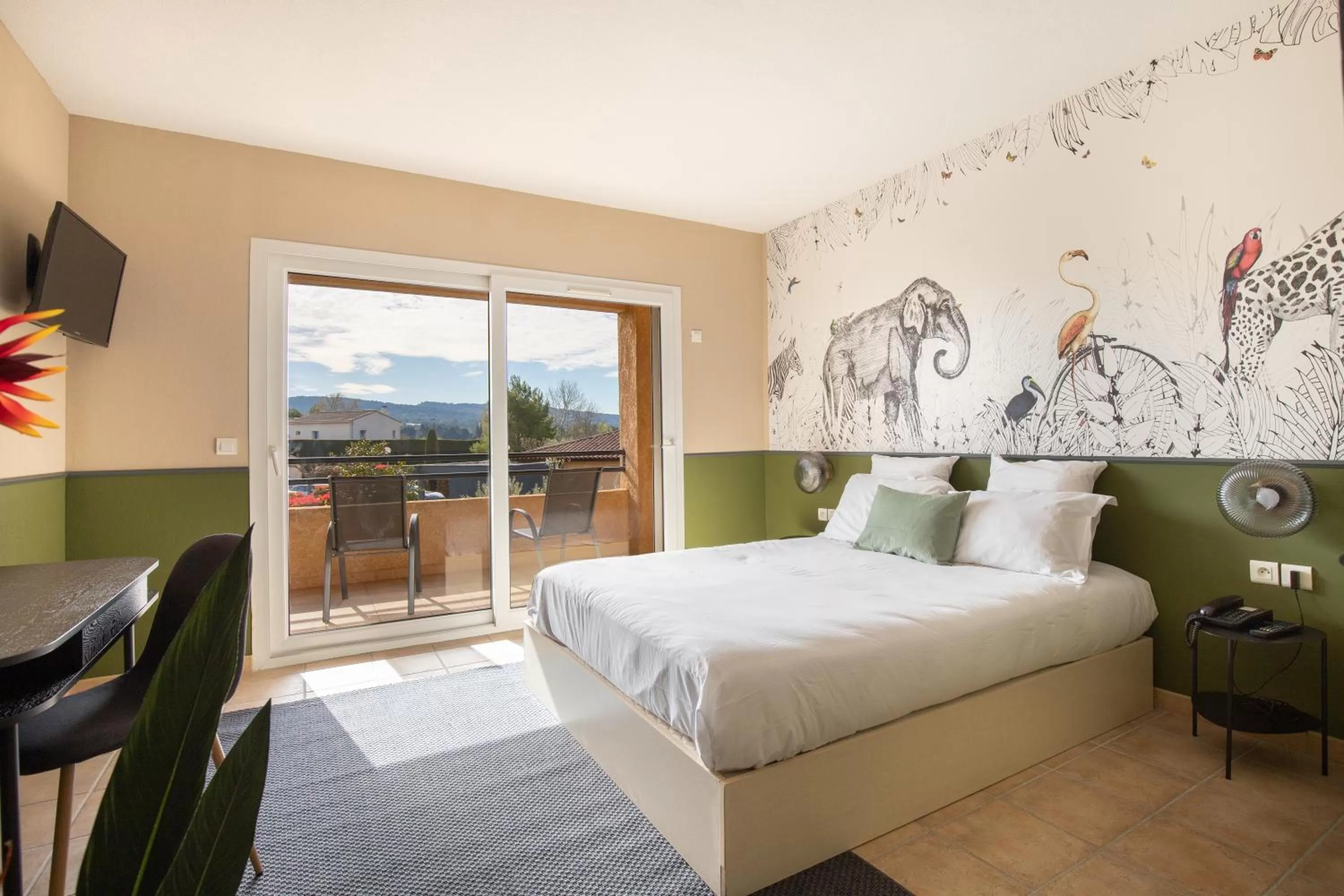 Photo of the whole room, Bed in Hôtel La Perna