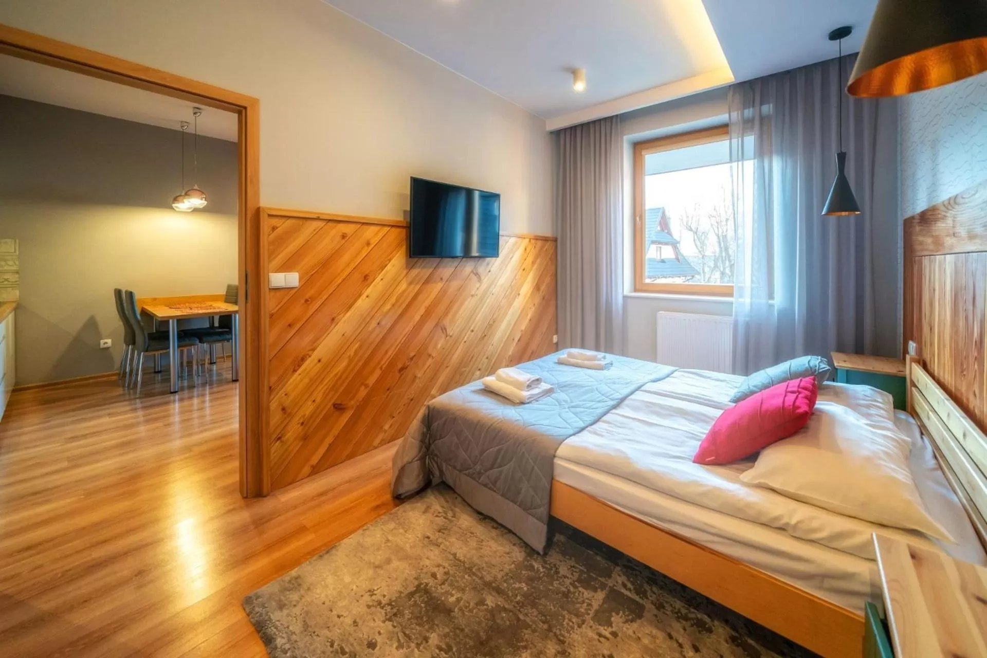 Bed in Aparthotel Giewont