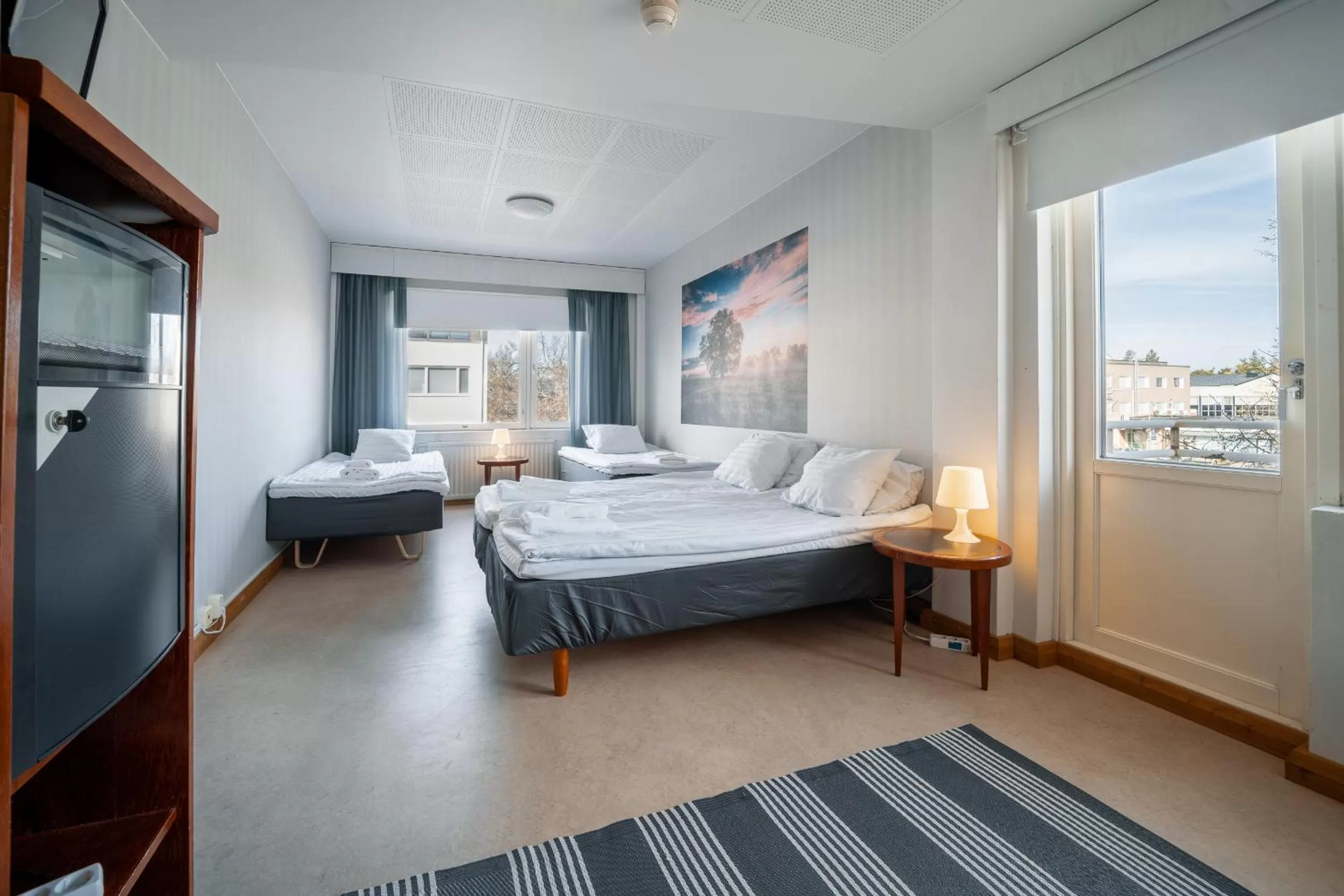 Bed in Hotelli Uninen Kotka