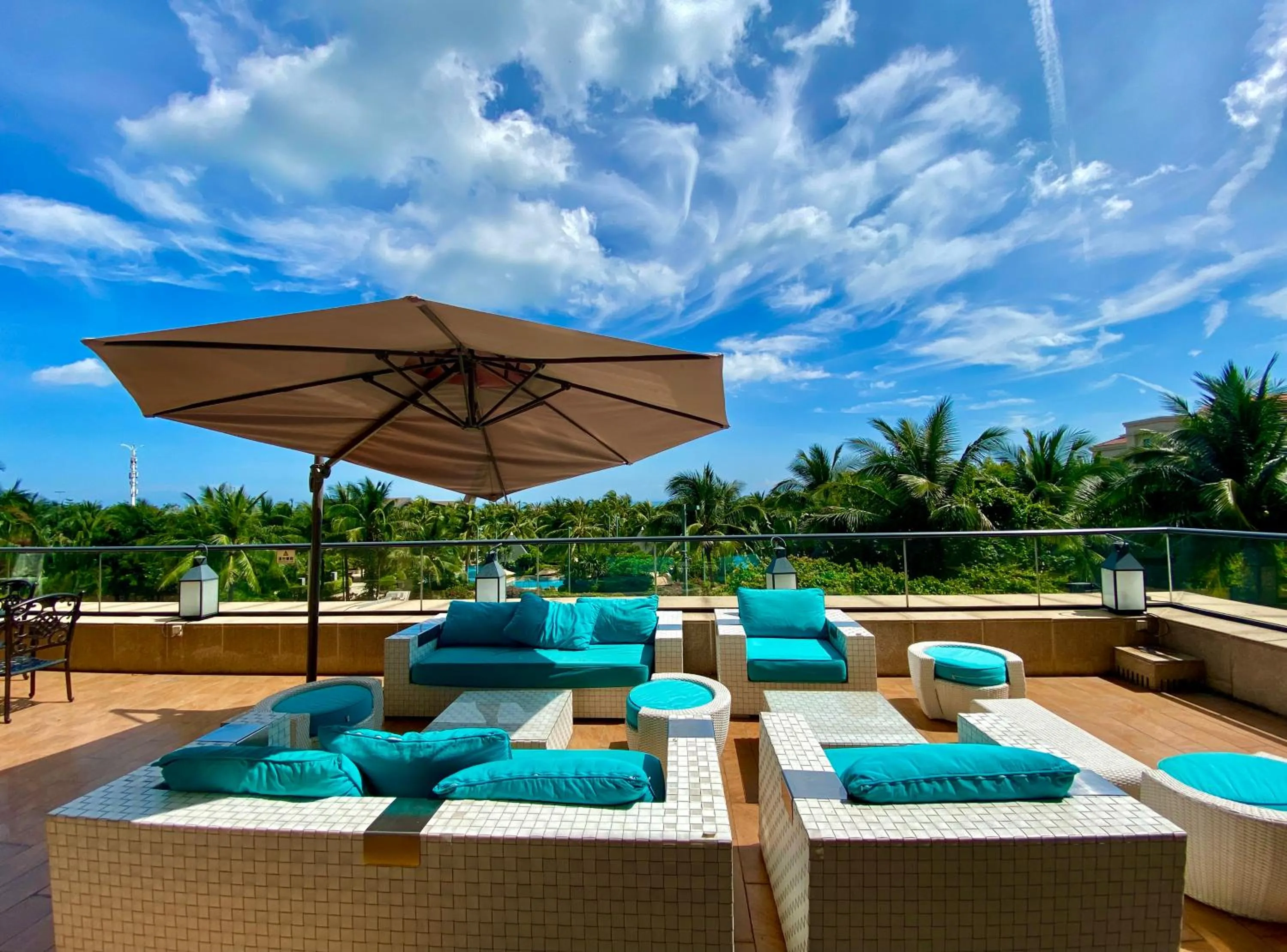 Balcony/Terrace in Grand Hotel Haikou - Managed by Accor
