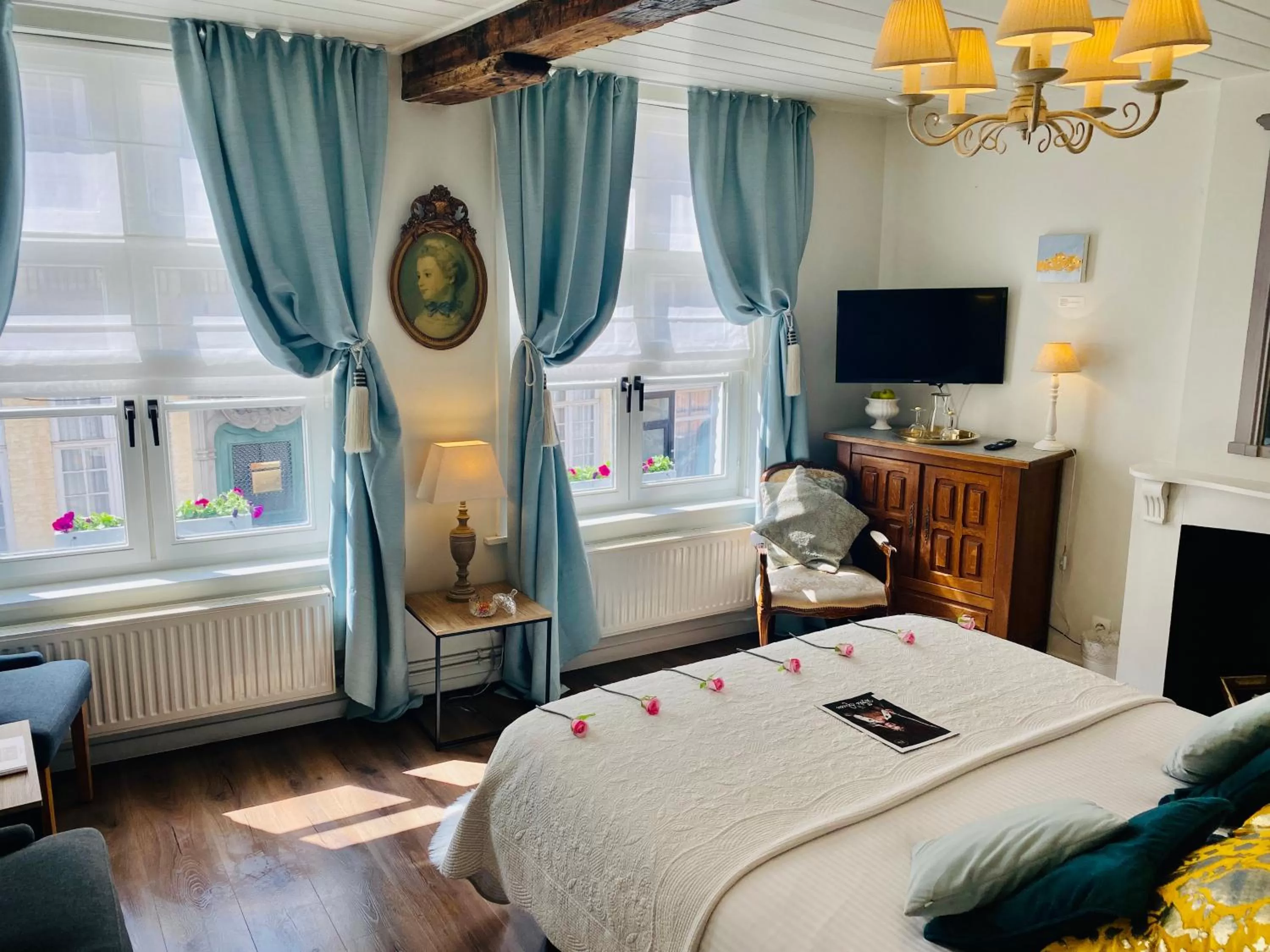 Bed in The White Queen B&B