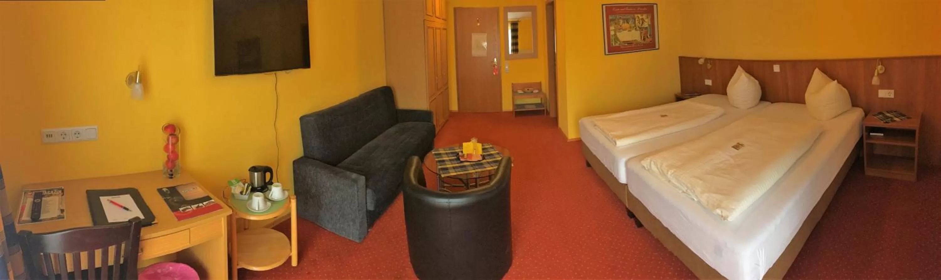 Bed in Hotel Kasserolle