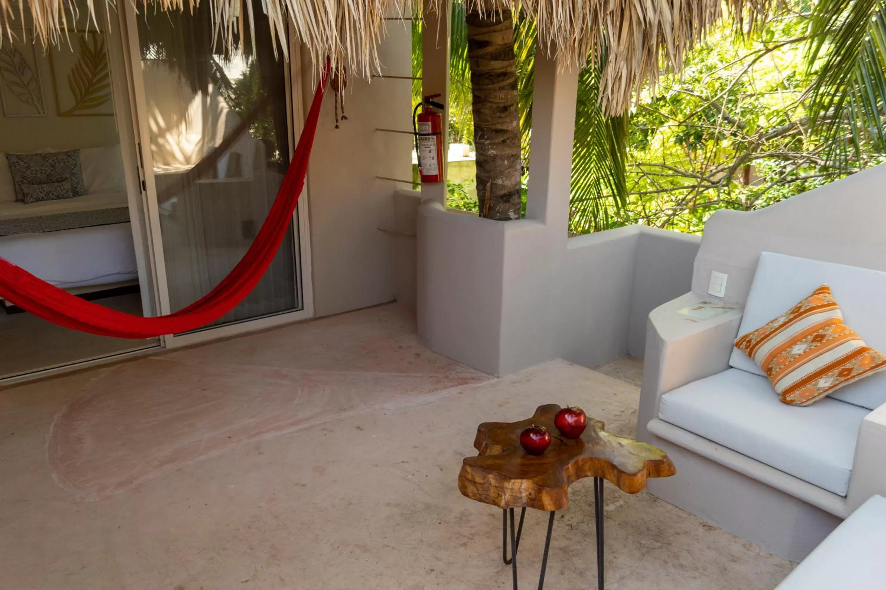 Patio in Hotel Circulo Bacalar