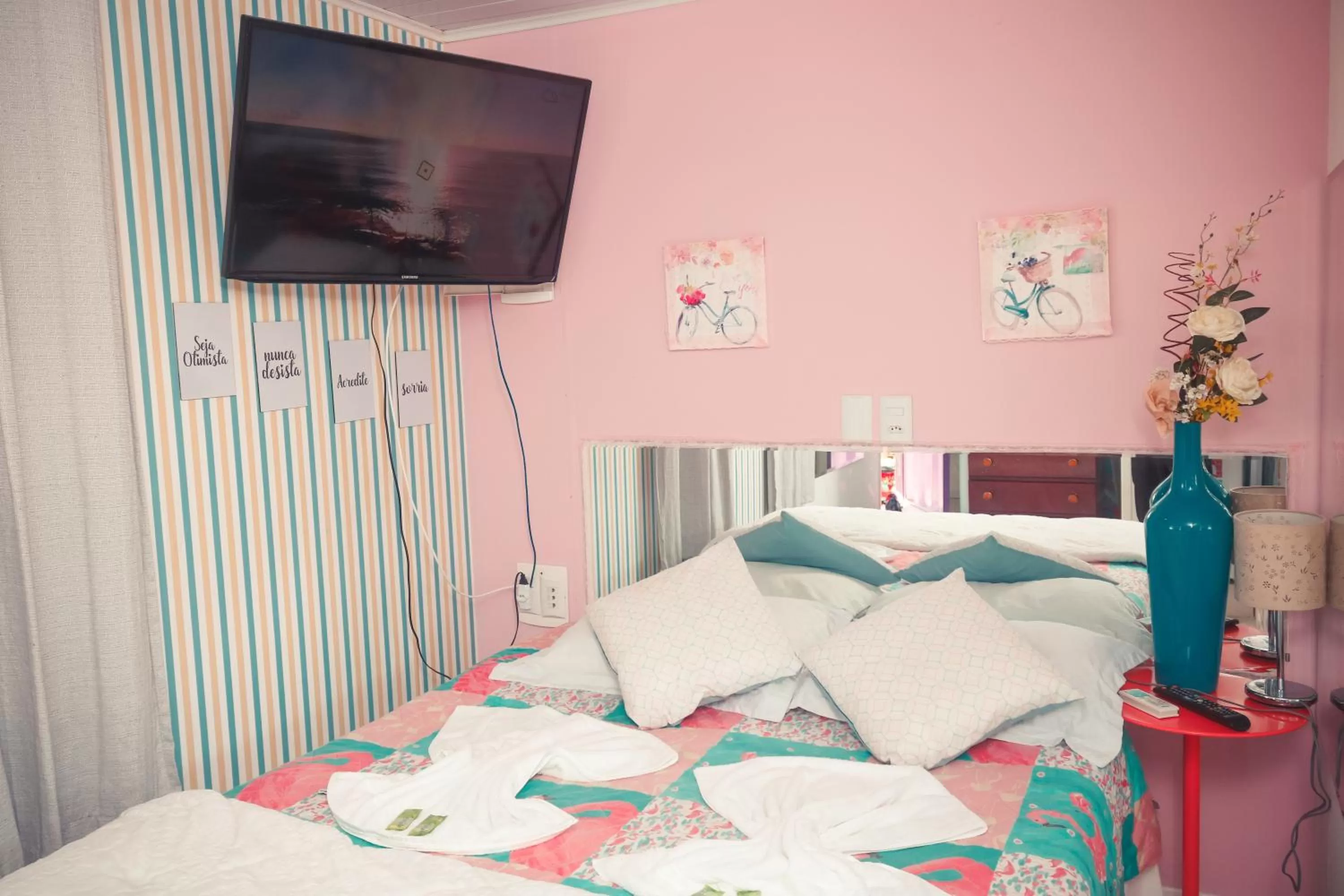 Bed in Pousada OceAnas Frente Mar Estaleiro