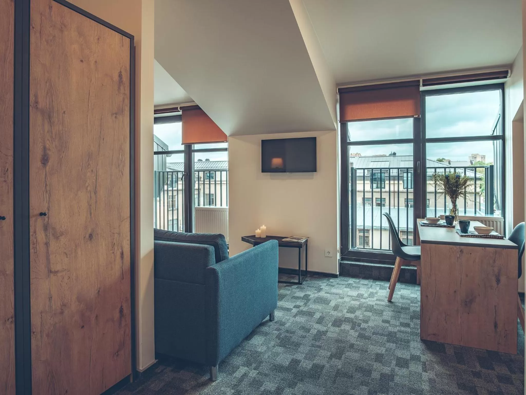 Living room in SELF CHECK-IN Hotel Railway Apartments