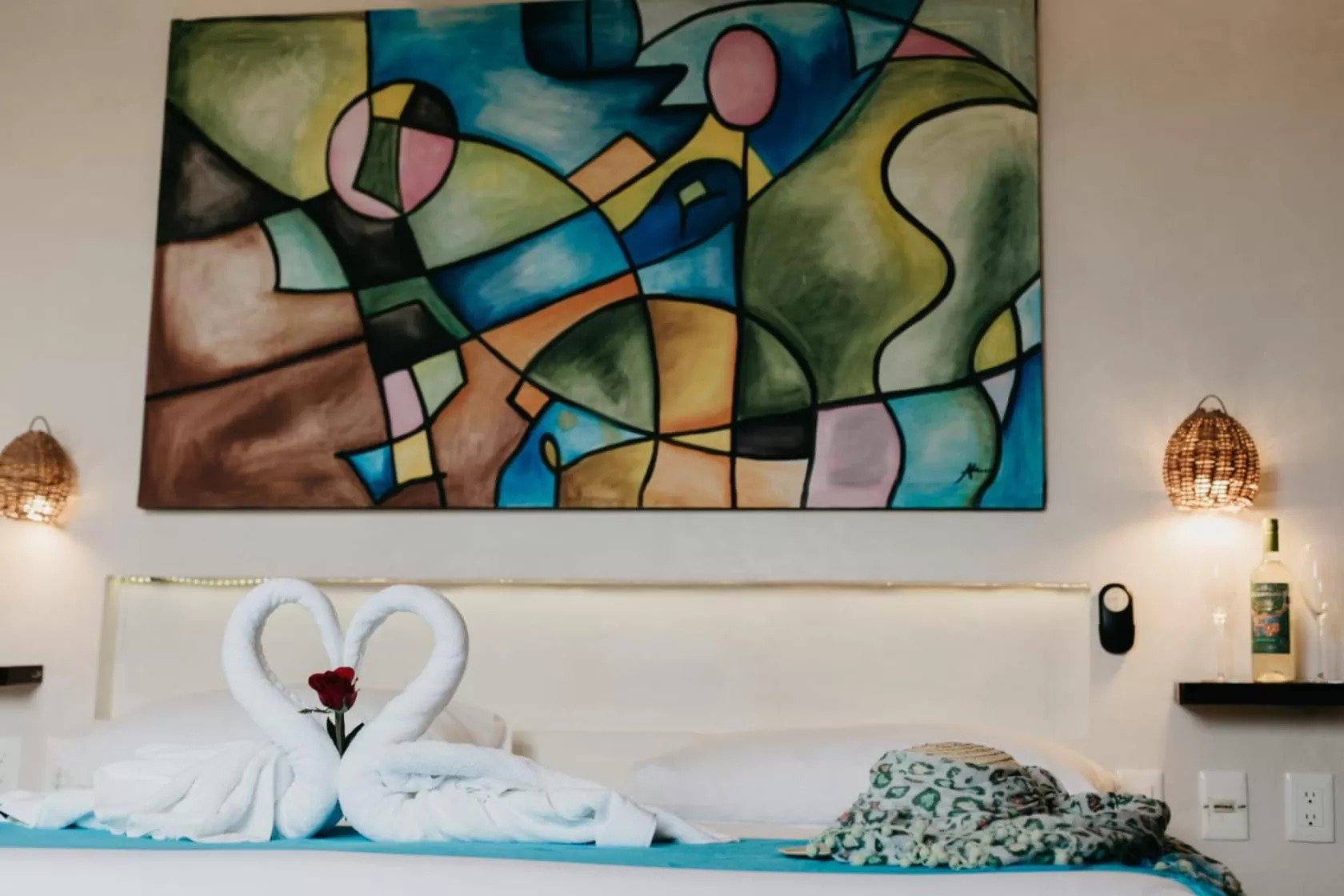 Decorative detail, Bed in Pacha Tulum Boutique Hotel