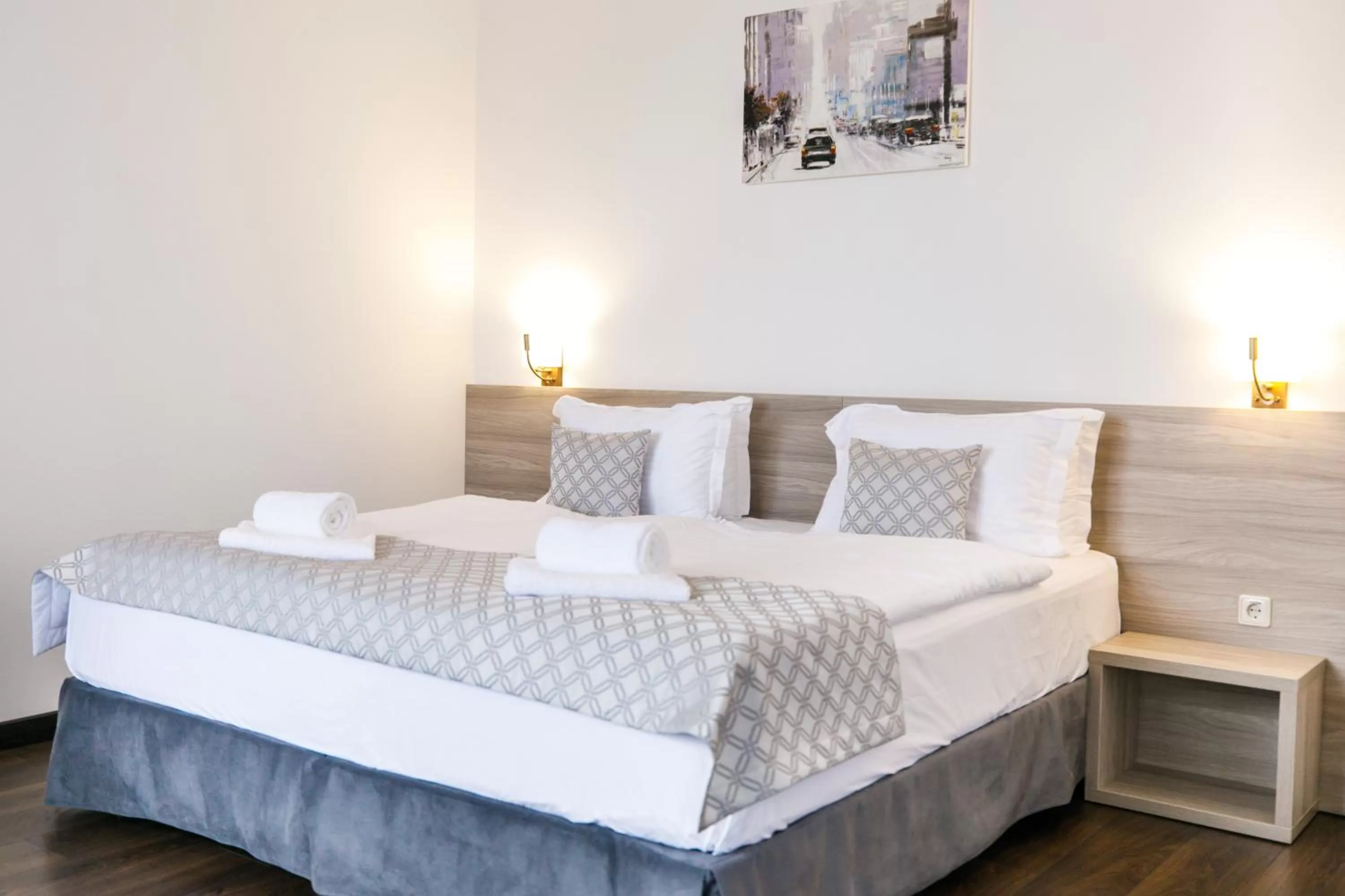 Bed in Hotel Antonio