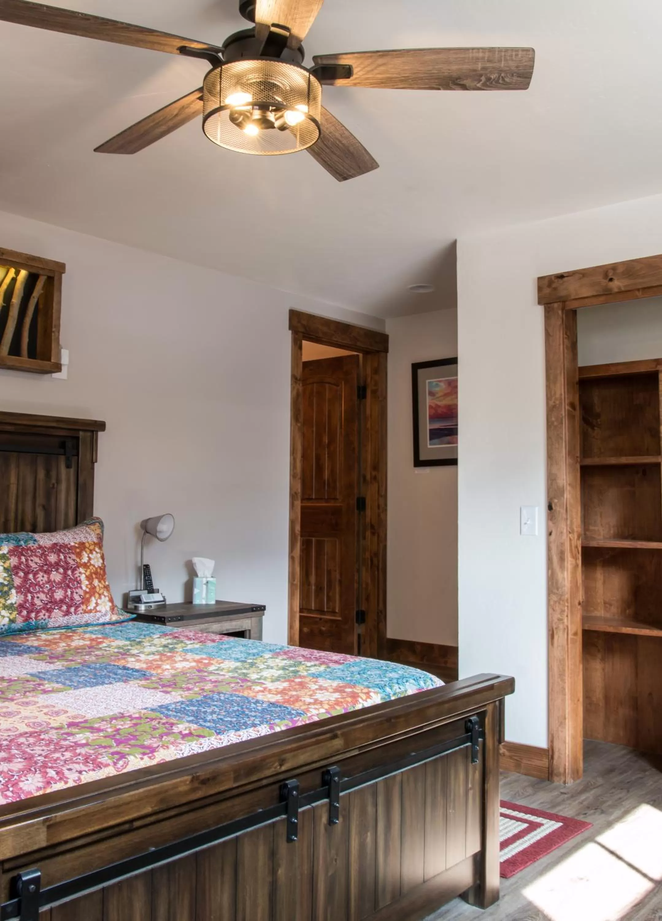 Bed in Clear Creek Inn