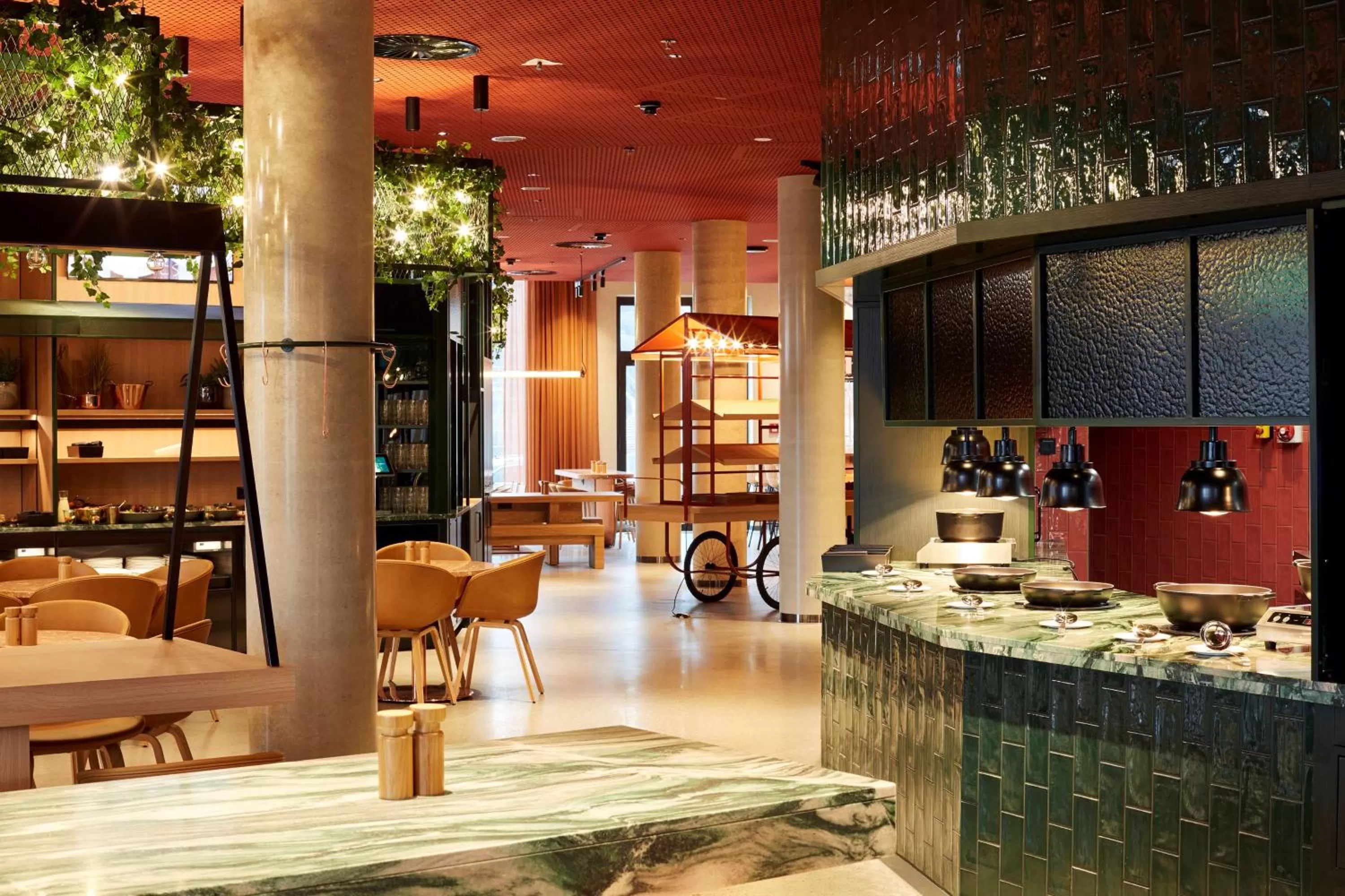 Restaurant/places to eat in Scandic Frankfurt Hafenpark