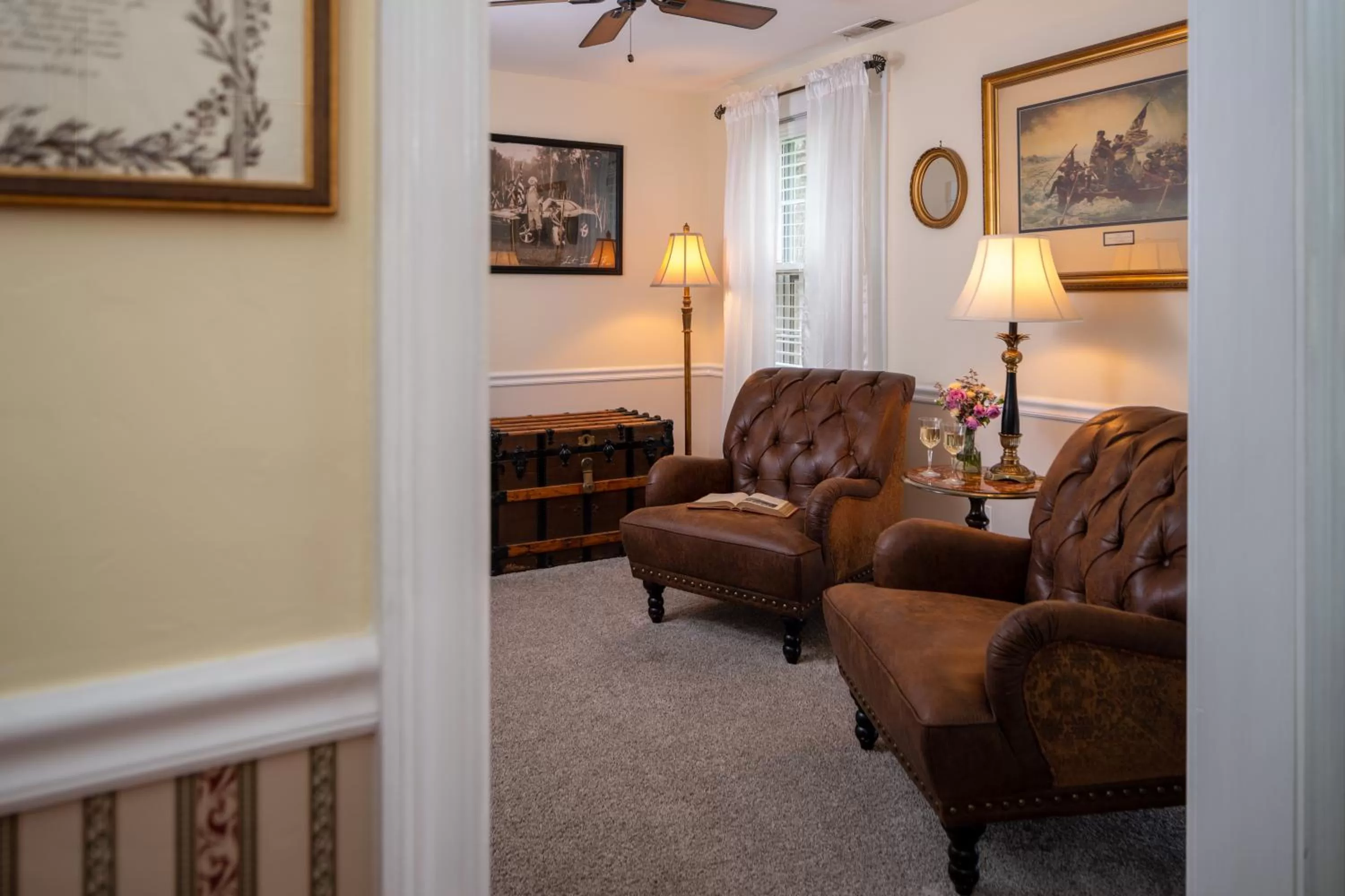 Seating area in A Williamsburg White House Inn