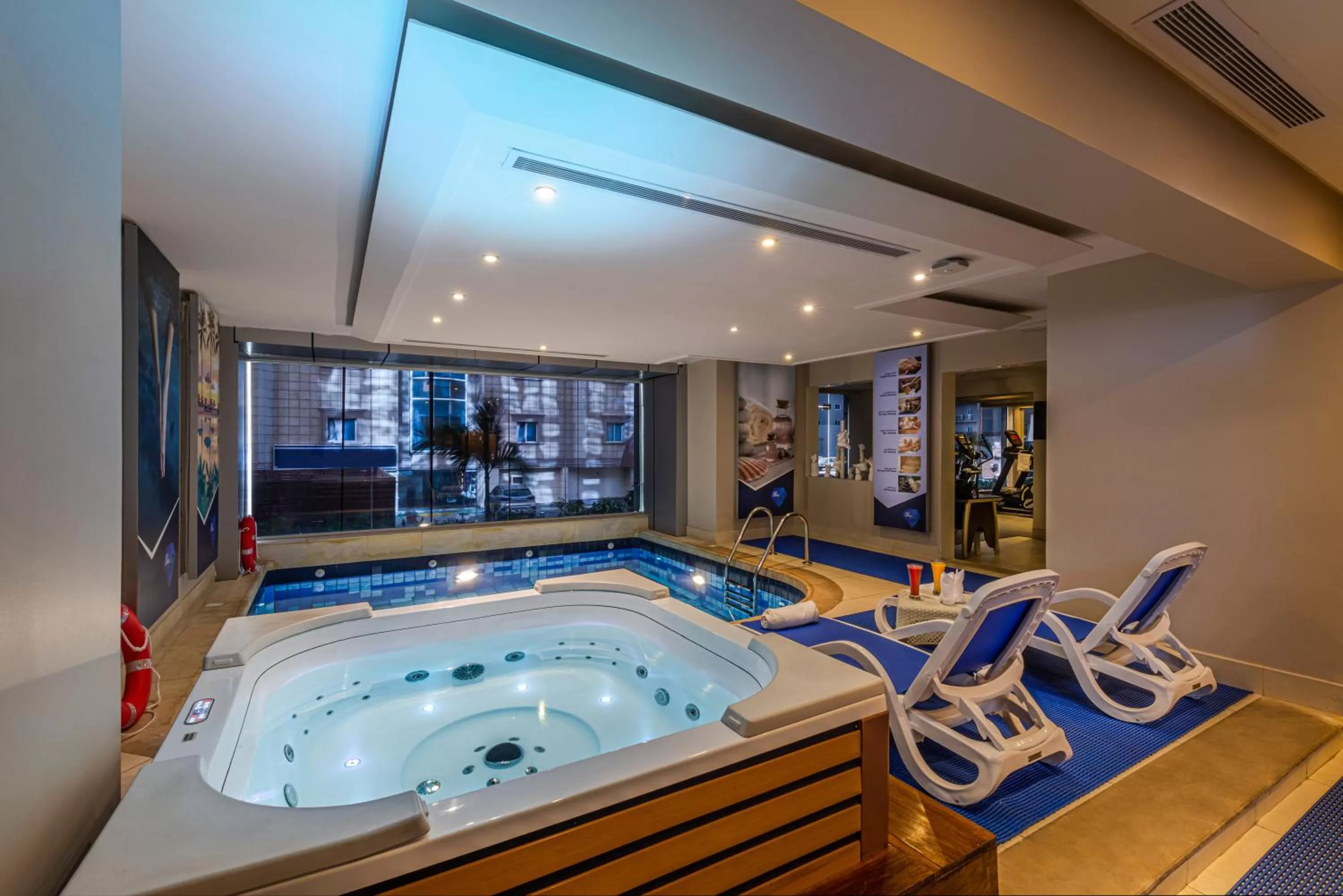 Pool view in Blue Diamond Hotel Jeddah