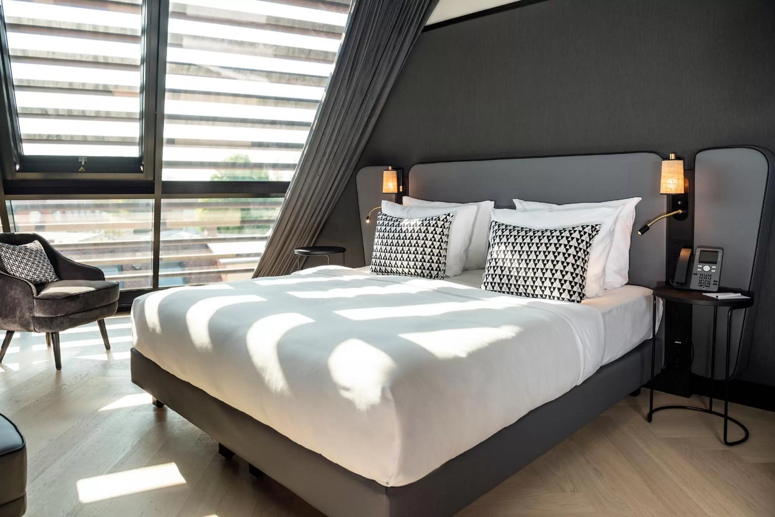 Bed in Hotel Schillerhof, Weimar