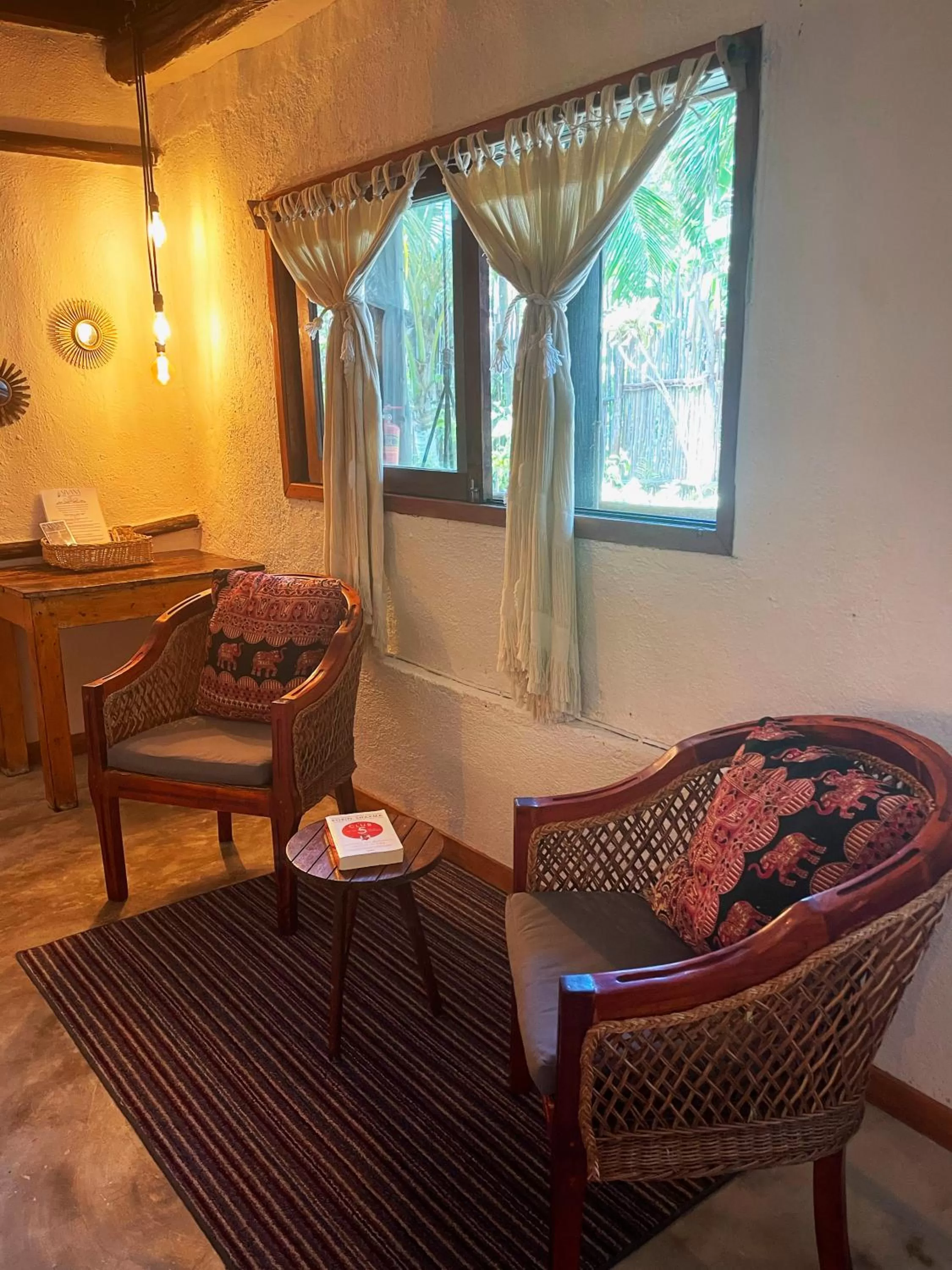 Seating area in Sivana Tulum