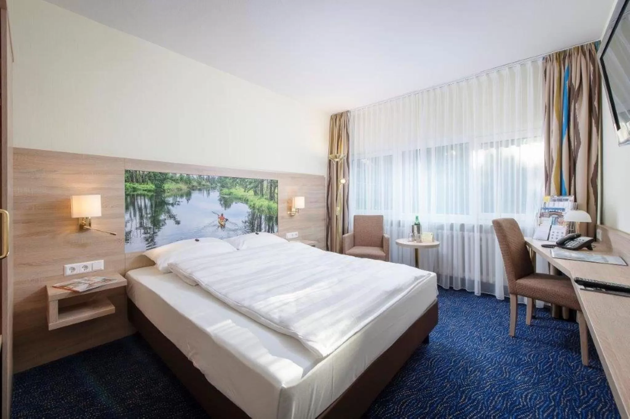 Bed in Seehotel Grunewald