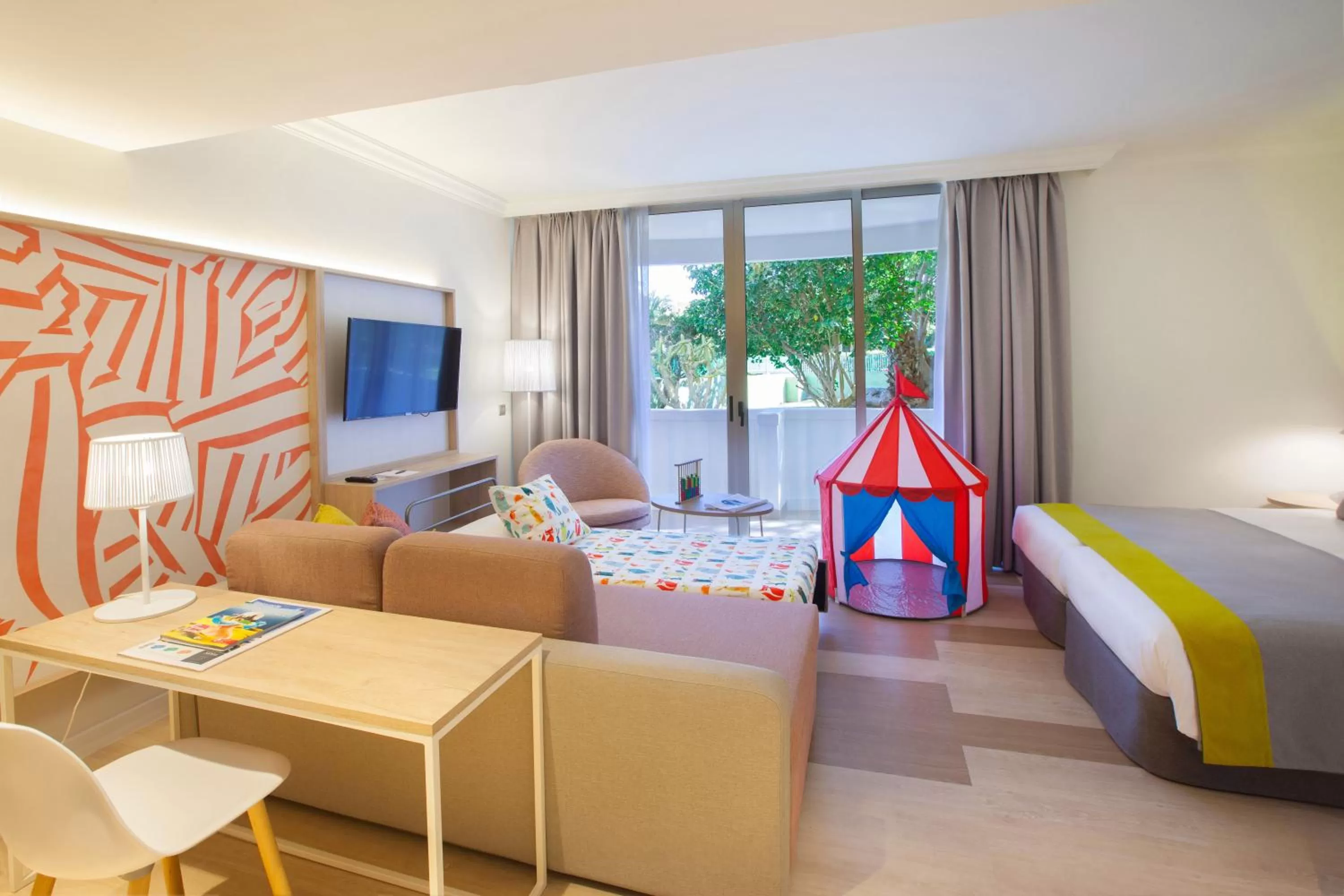 Living room, Bed in Abora Buenaventura by Lopesan Hotels