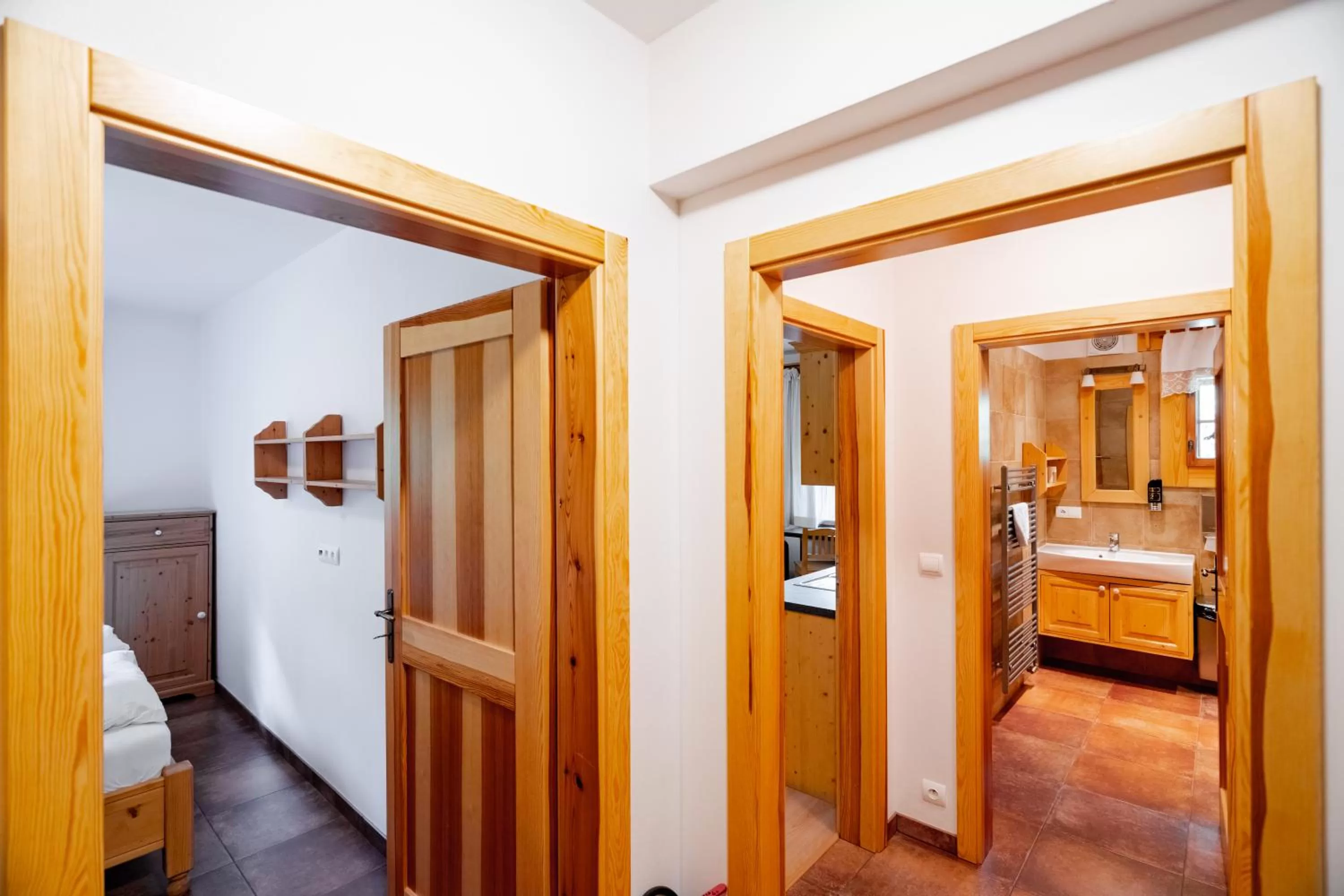 Bed in Valašské chalupy Resort