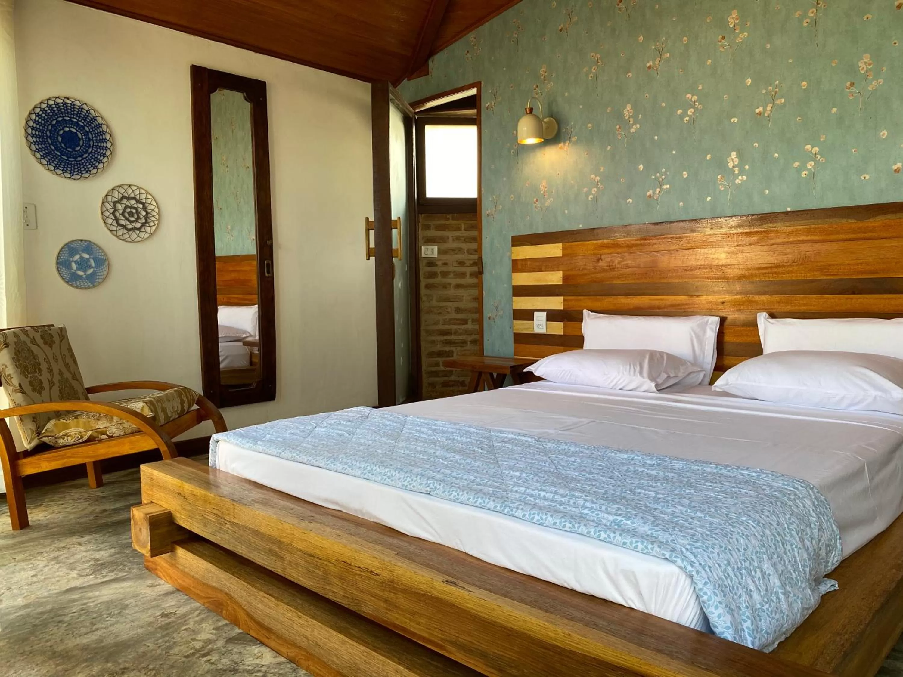 Bed in Pousada dos Hibiscus