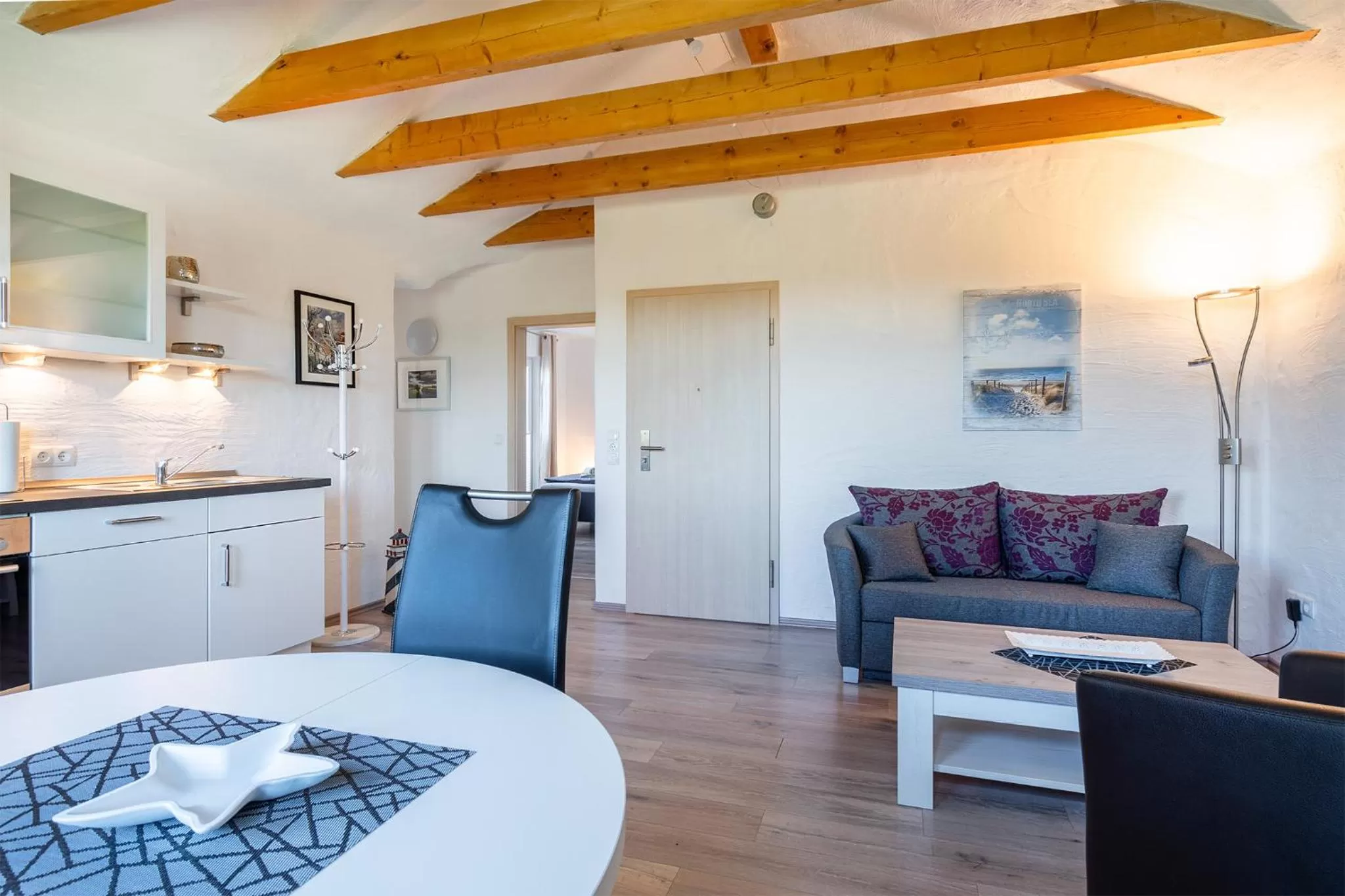 Kitchen or kitchenette in Villa Moorstern am Badesee Tannenhausen