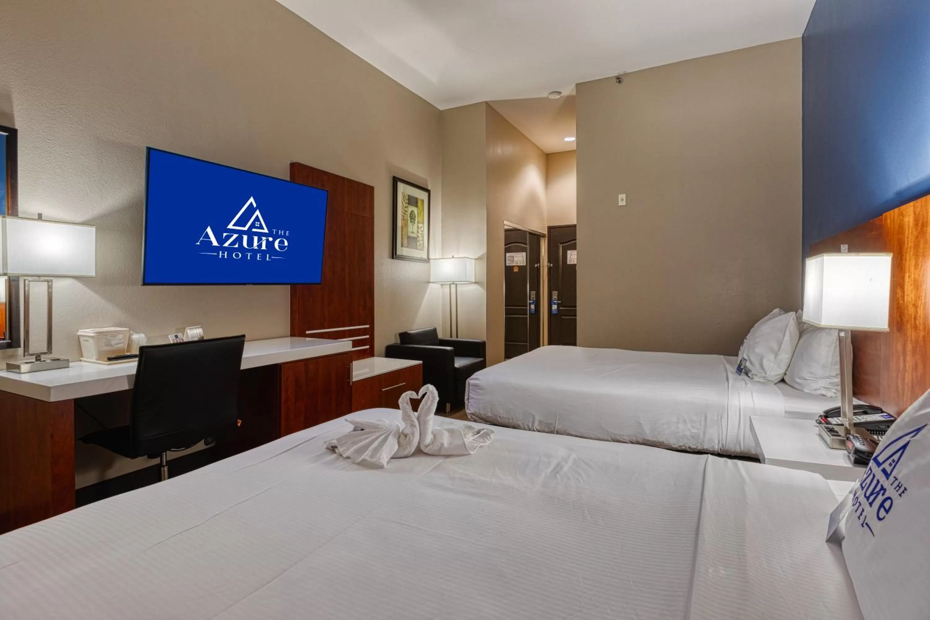 Bed in The Azure Hotel