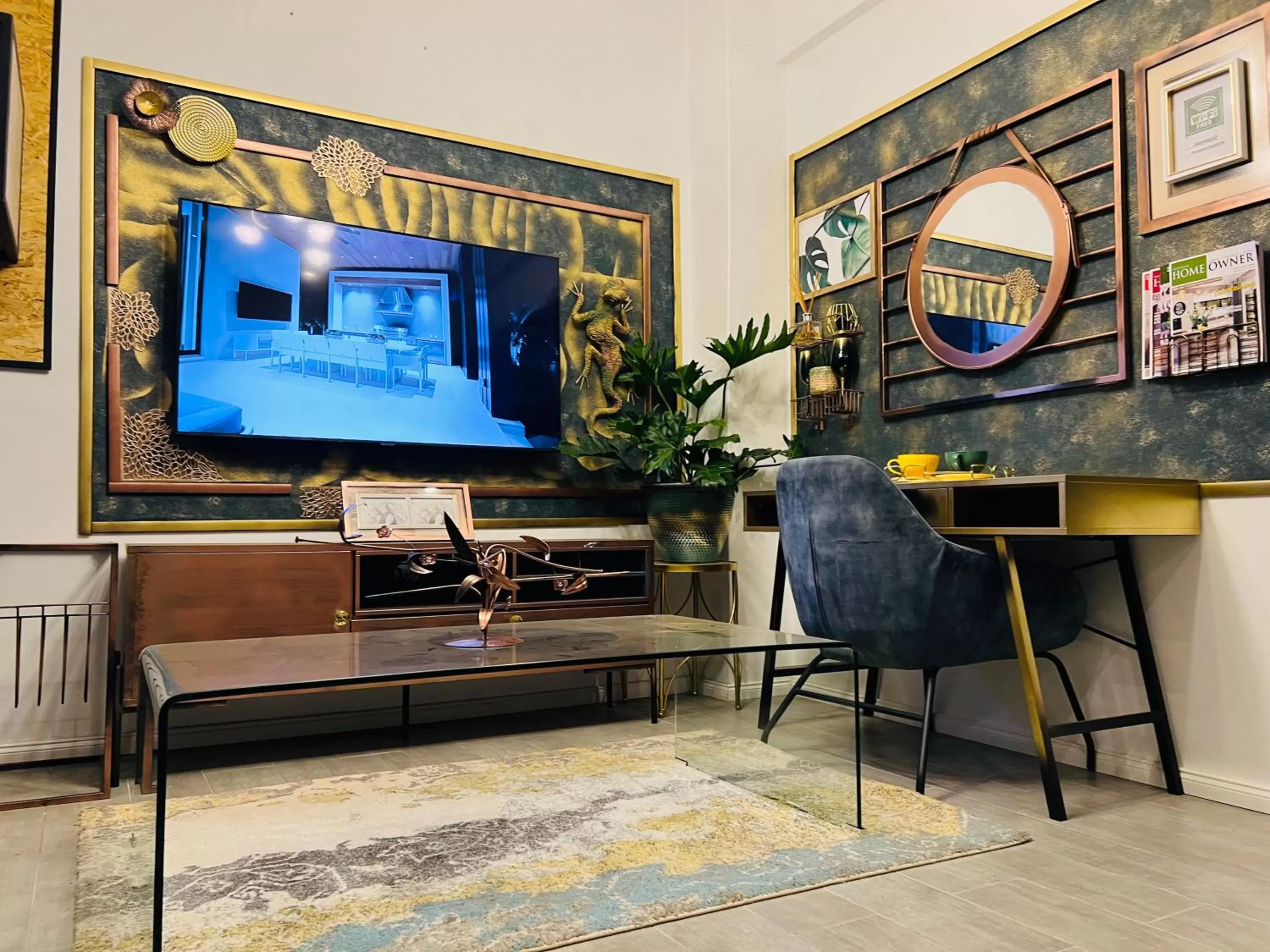 TV/Entertainment Center in 24 On Basil Inventive suites