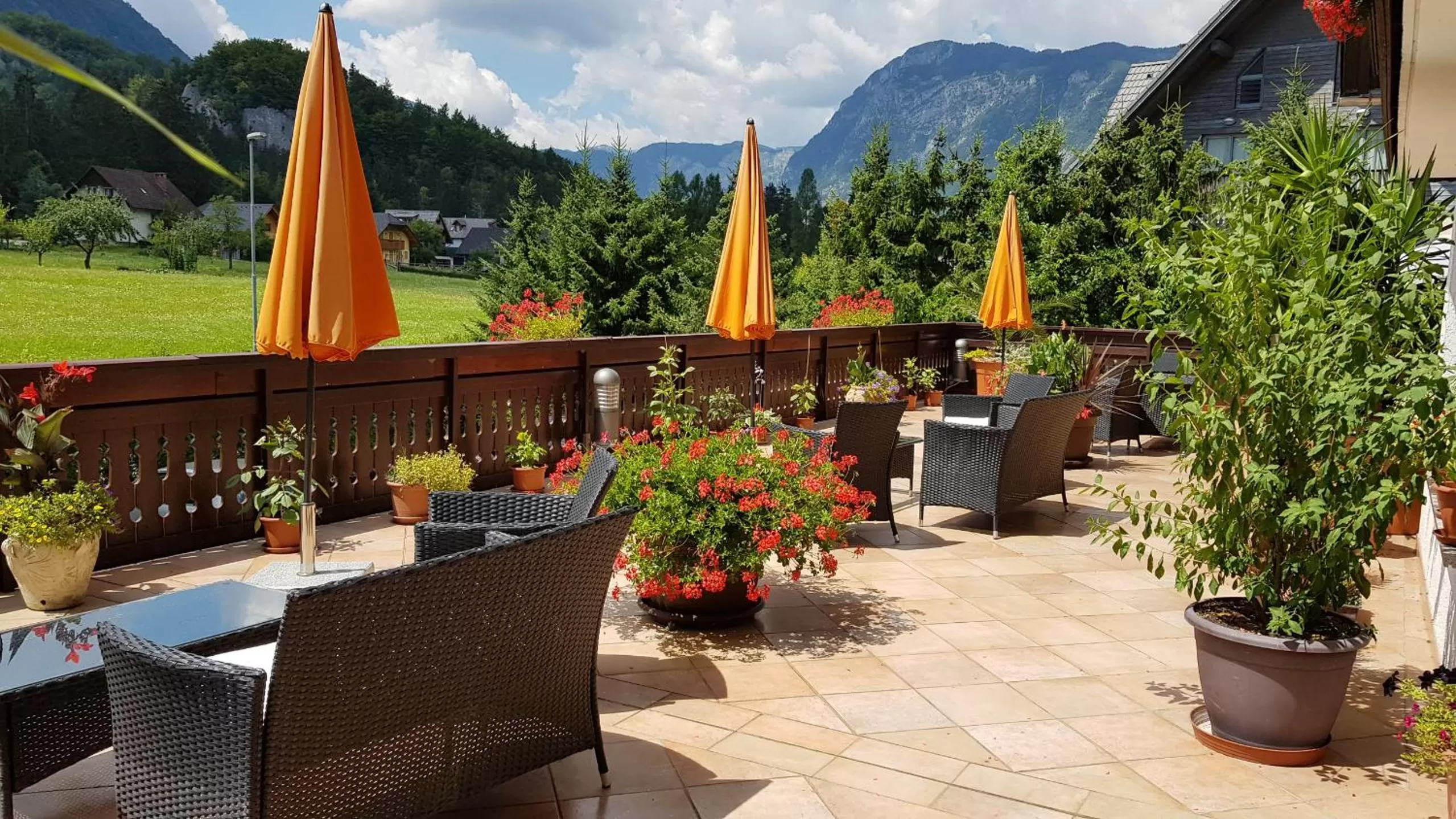 Balcony/Terrace in Hotel Gasperin Bohinj