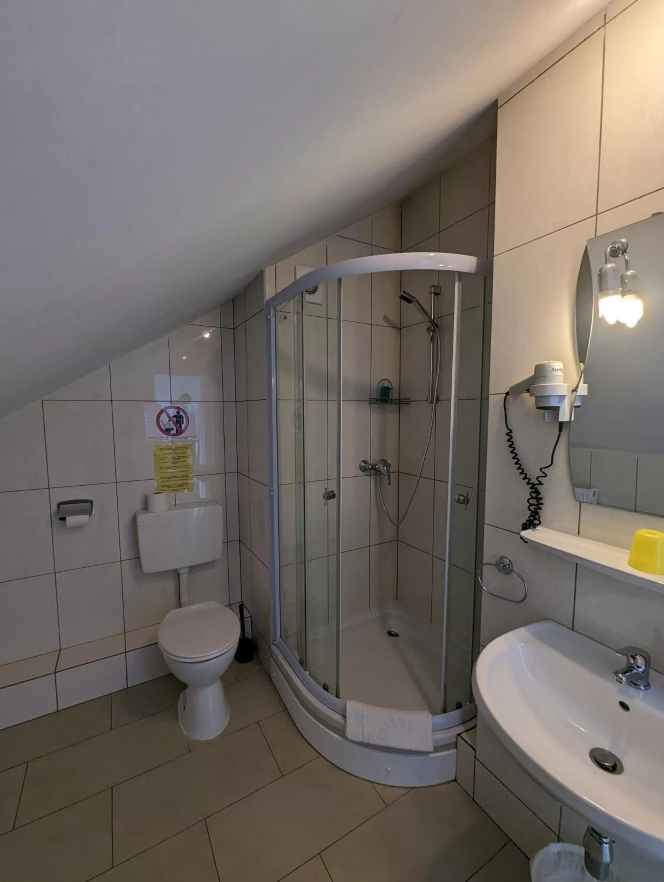 Shower, Bathroom in Hotel Eiserner Anton