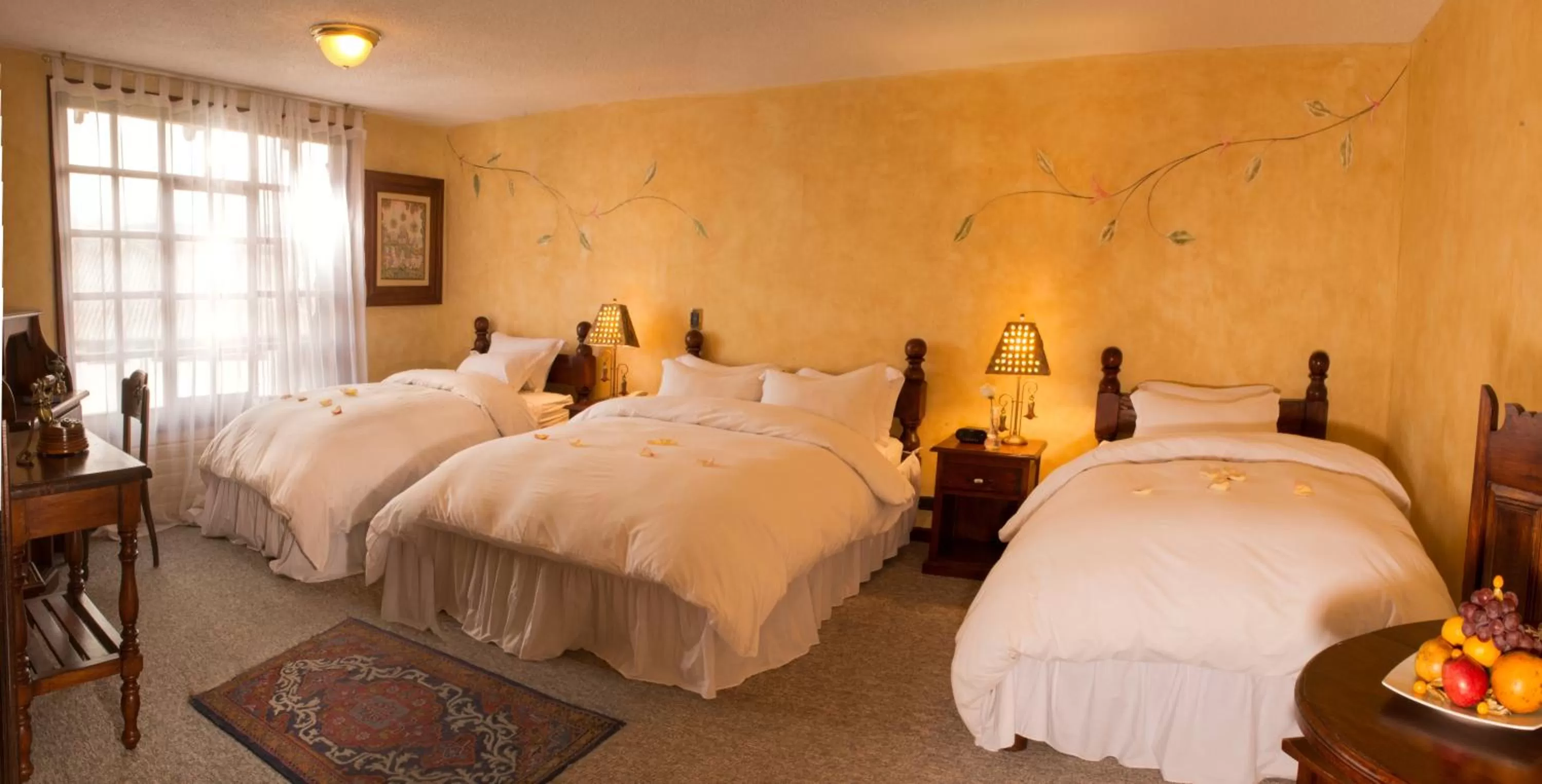 Bed in Hostería La Andaluza