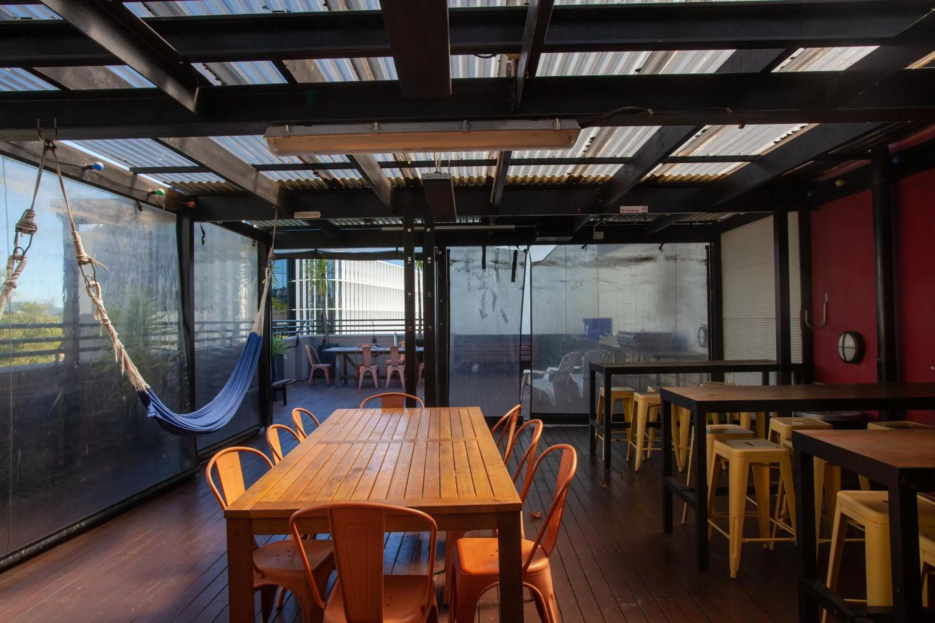 Patio, Restaurant/Places to Eat in Canberra City YHA