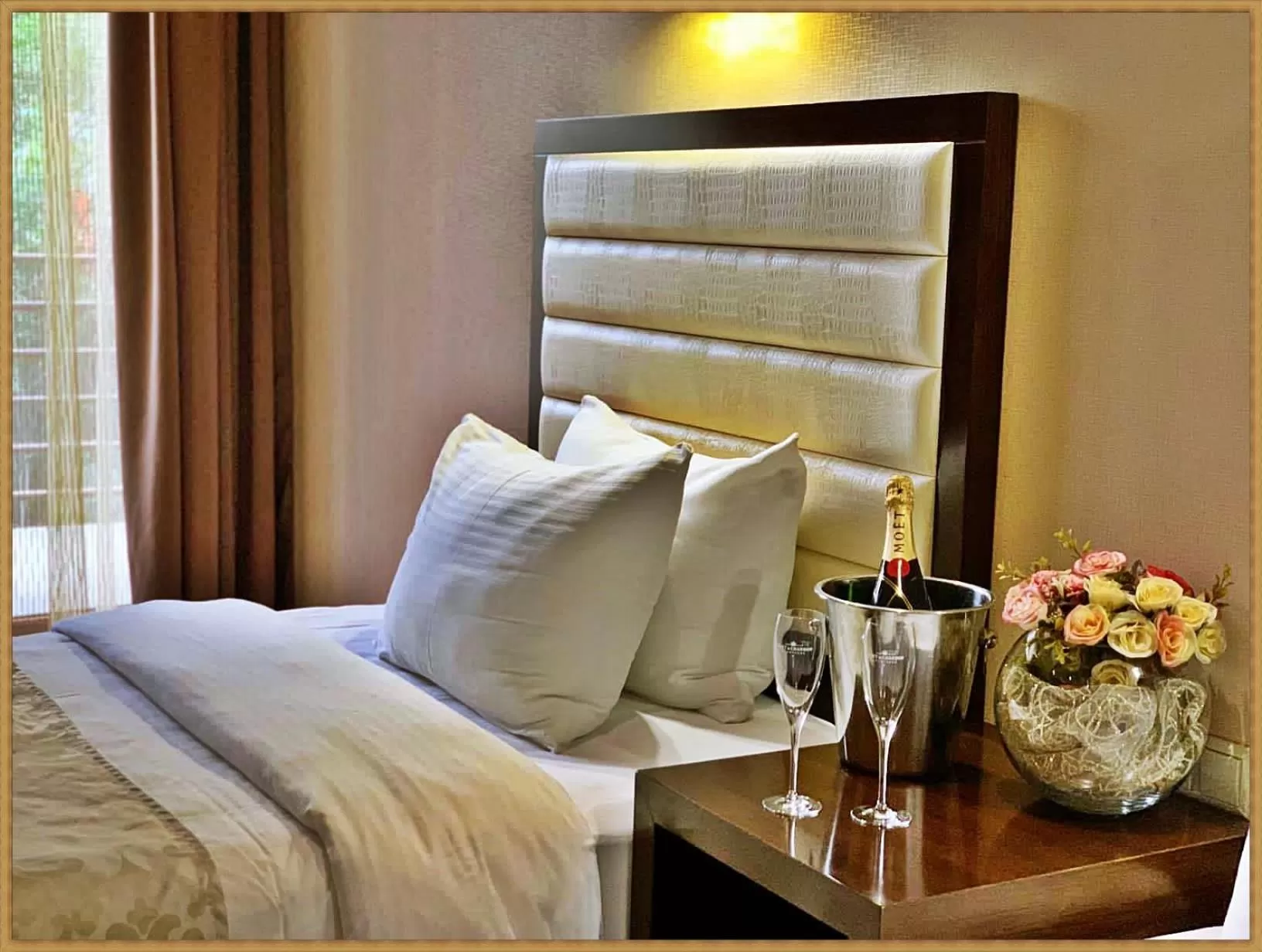 Bed in Hotel Orion Tbilisi