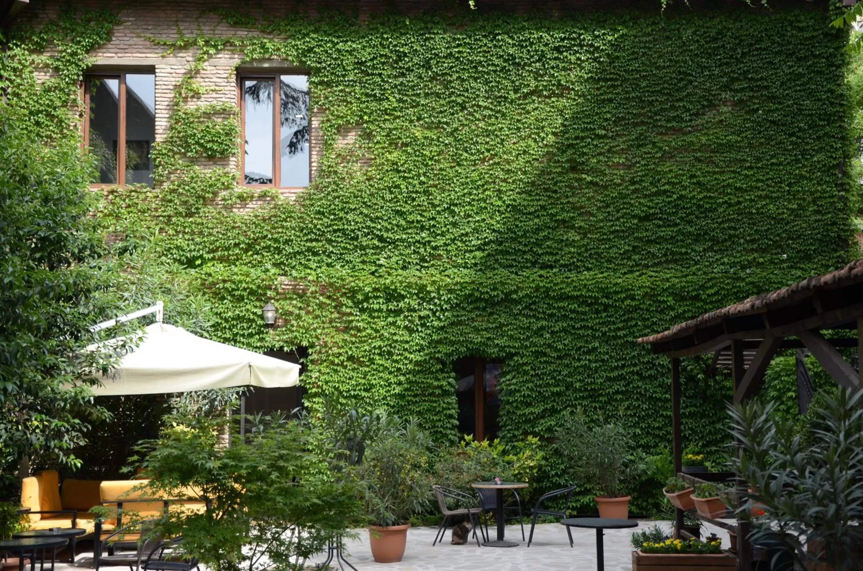 Inner courtyard view in Tiflis Hotel