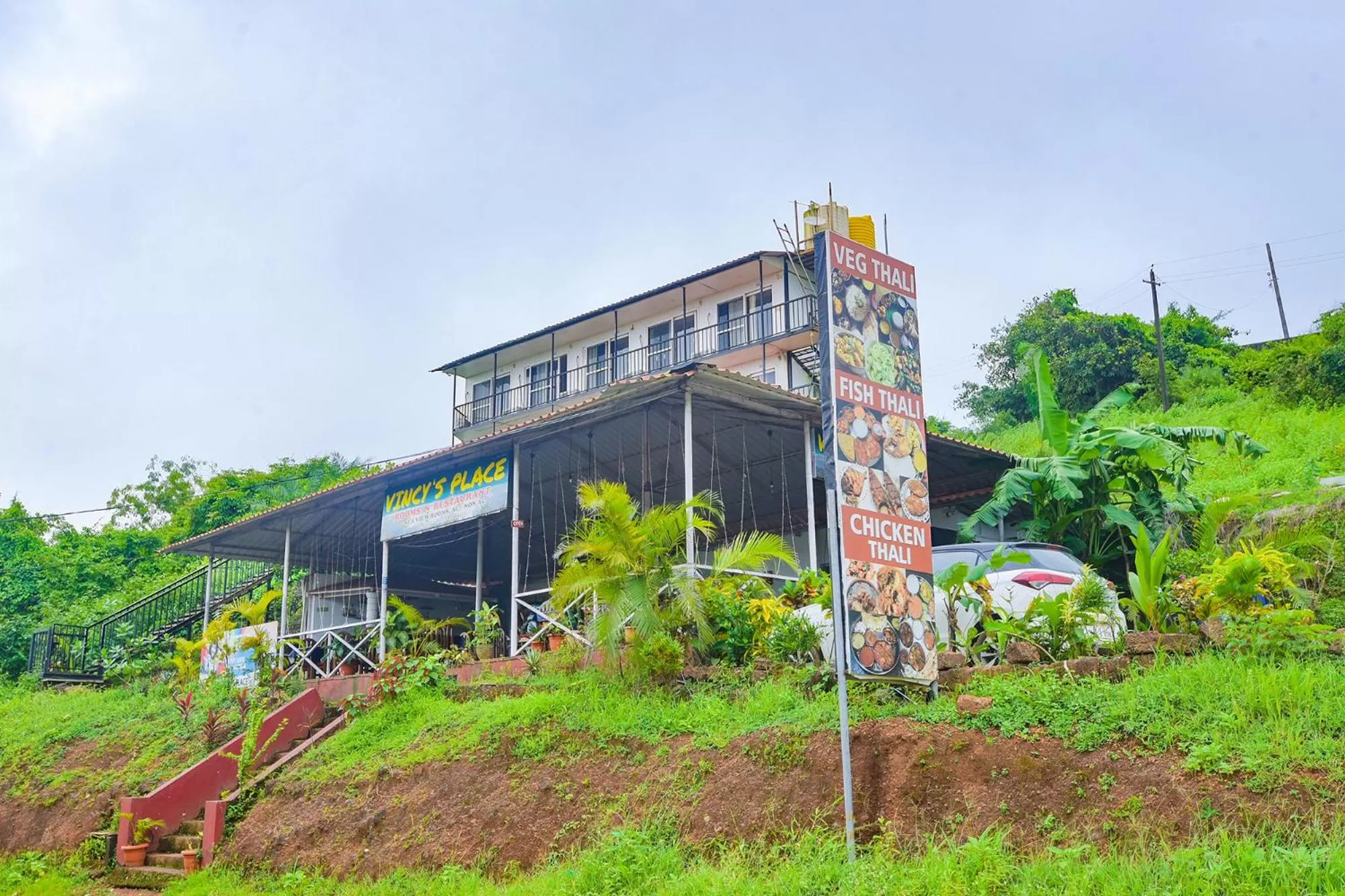 Restaurant/places to eat, Property Building in FabExpress Vincy Place, Mandrem Beach