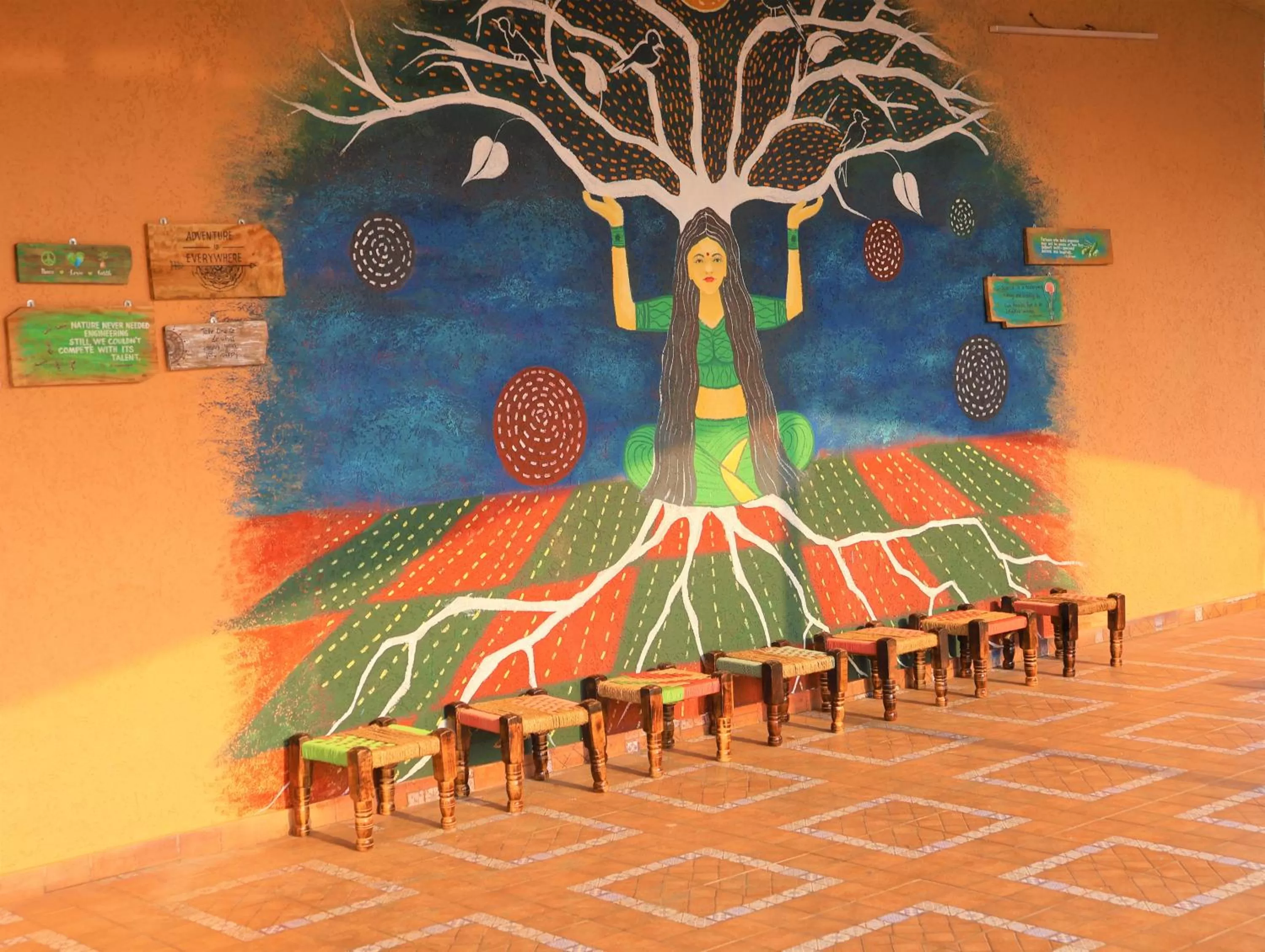 Balcony/Terrace in Saveda Farm & Cottages