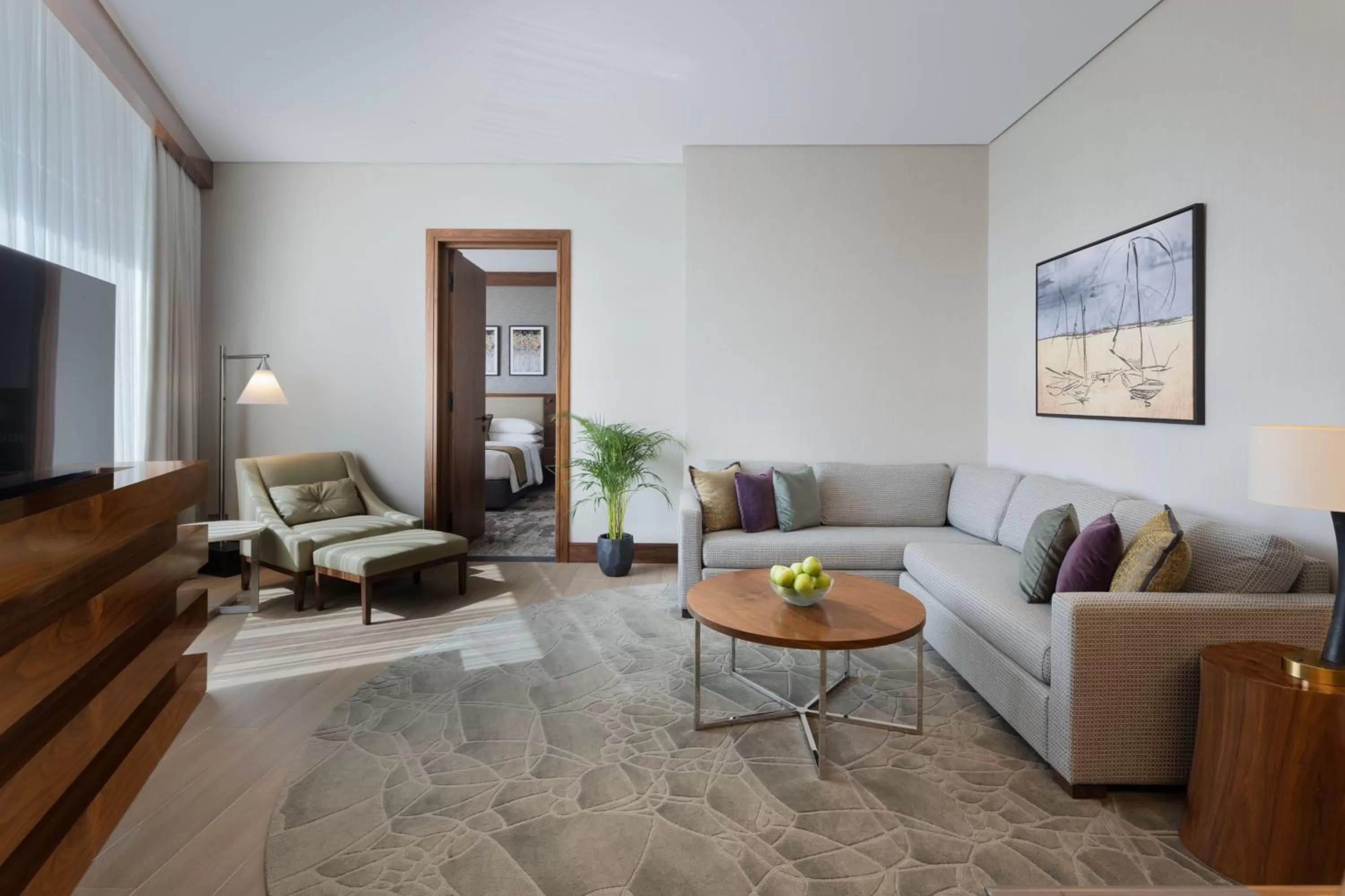 Living room in Marriott Executive Apartments Kuwait City