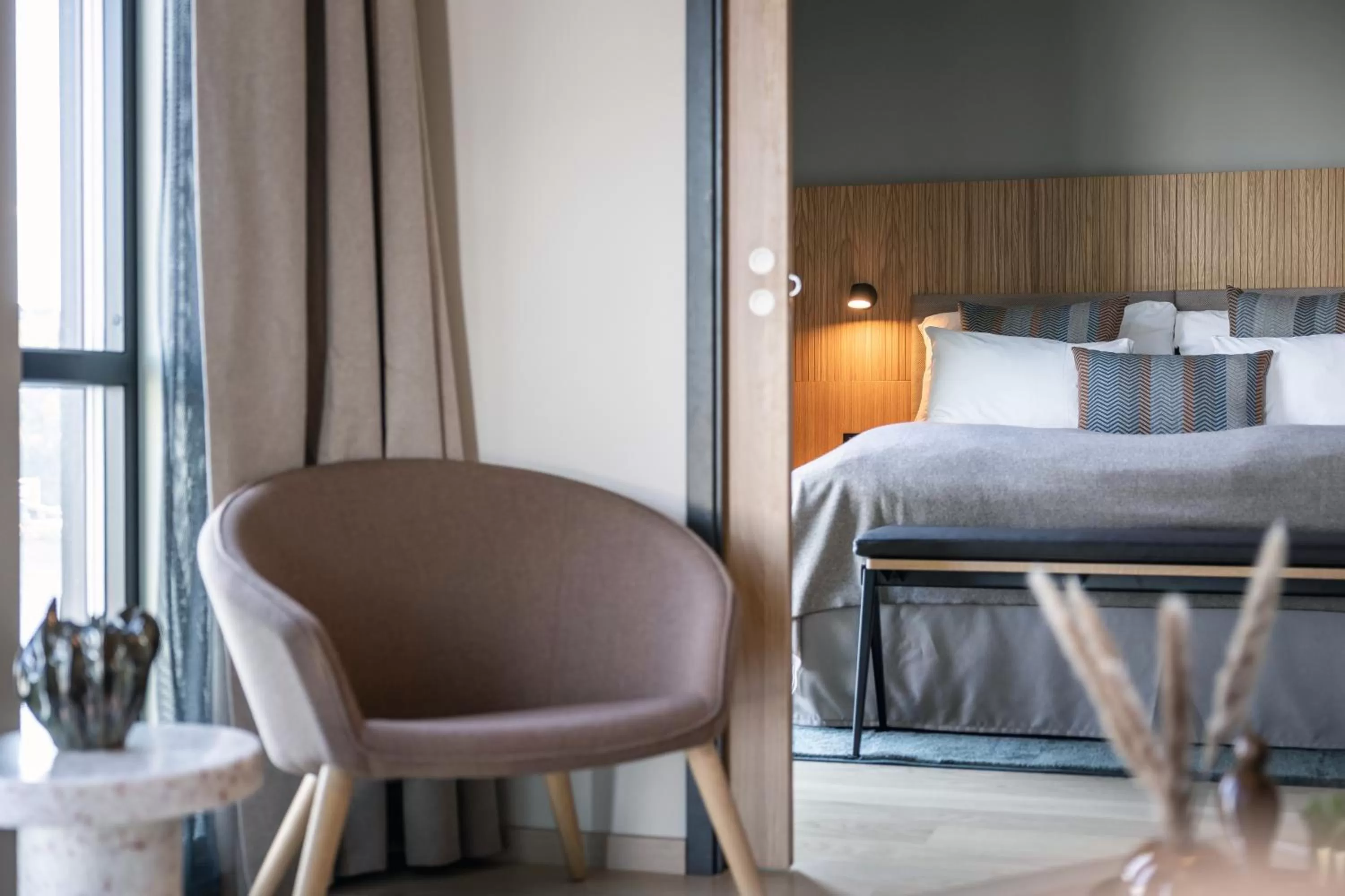 Decorative detail, Bed in Quality Hotel Harstad