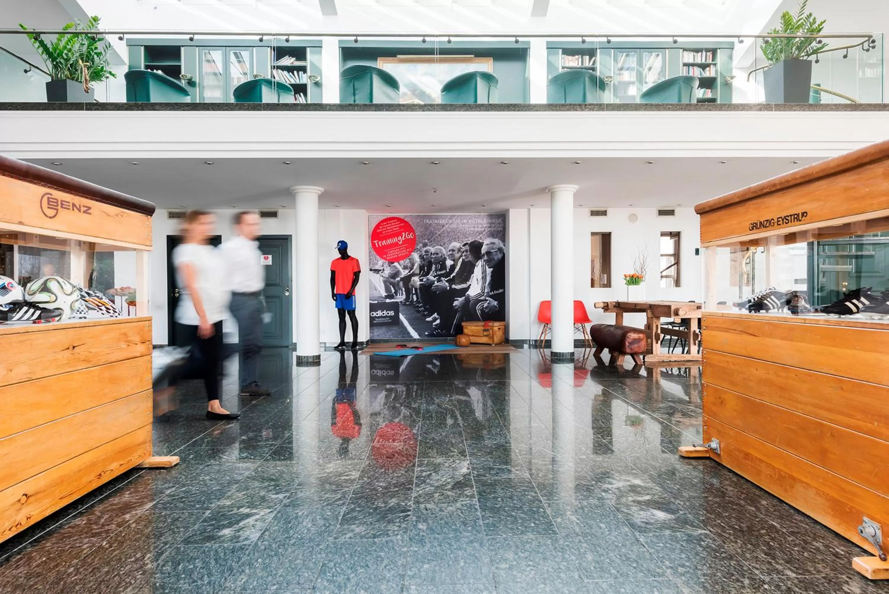 Lobby or reception in Hotel Akazienhaus