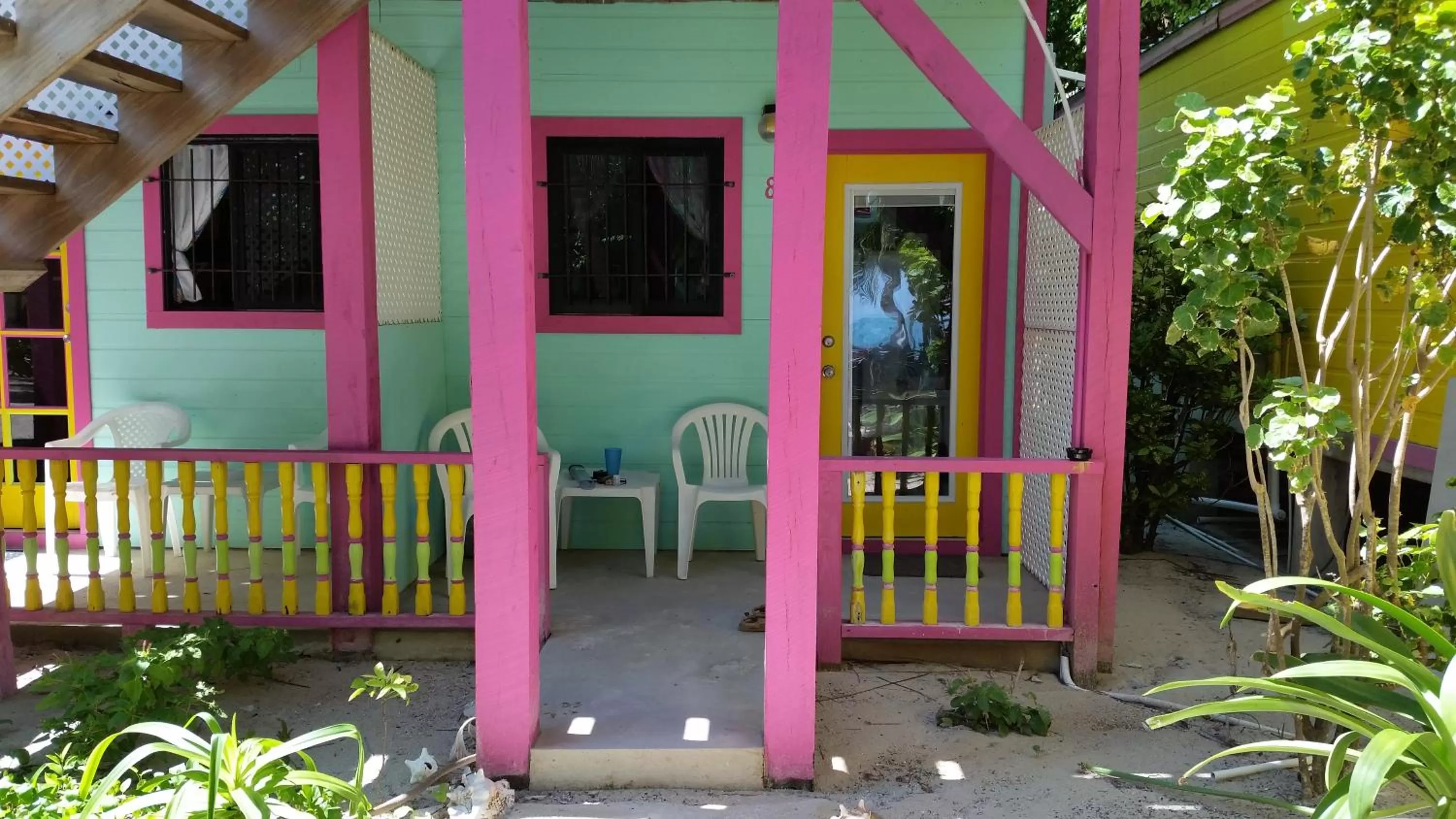 Facade/entrance in Barefoot Beach Belize